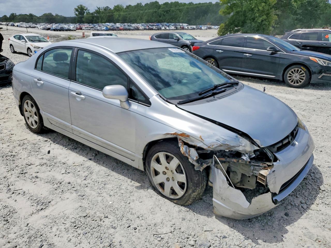 2008 Honda Civic Lx Silver vin: 2HGFA16548H329275