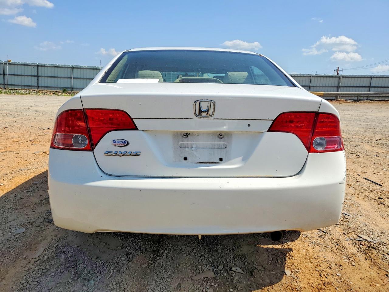 2008 Honda Civic Lx White vin: 2HGFA16548H333665