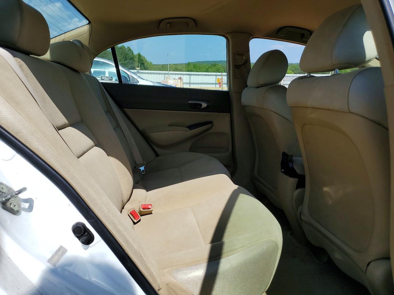 2008 Honda Civic Lx White vin: 2HGFA16548H333665