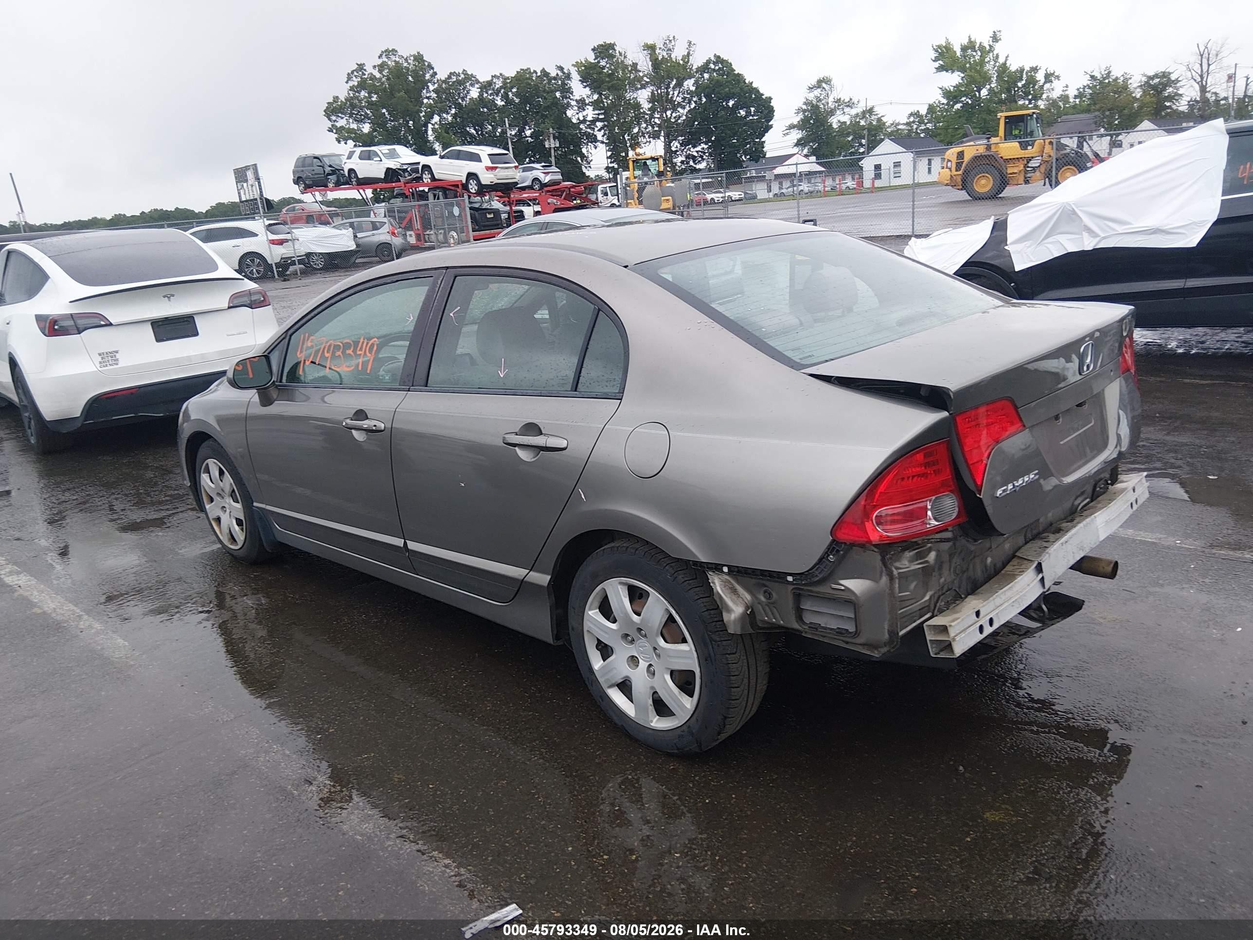2008 Honda Civic Lx Серый vin: 2HGFA16548H336081