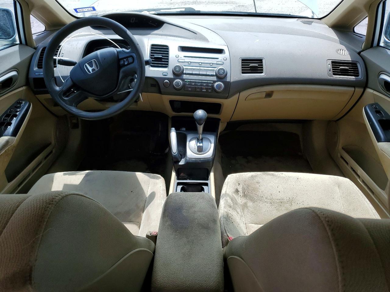 2008 Honda Civic Lx White vin: 2HGFA16548H338767