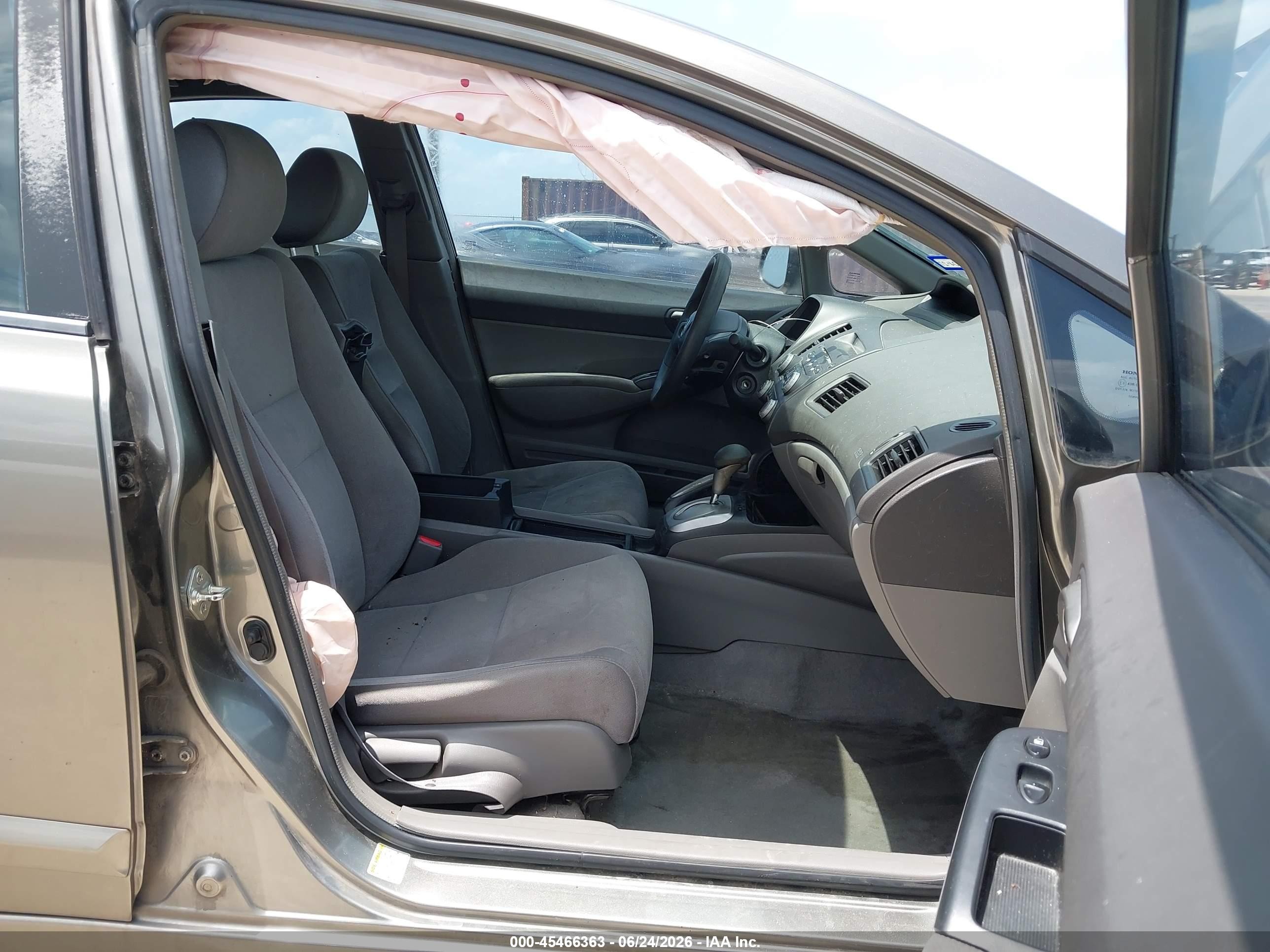 2008 Honda Civic Lx Gray vin: 2HGFA16548H348666