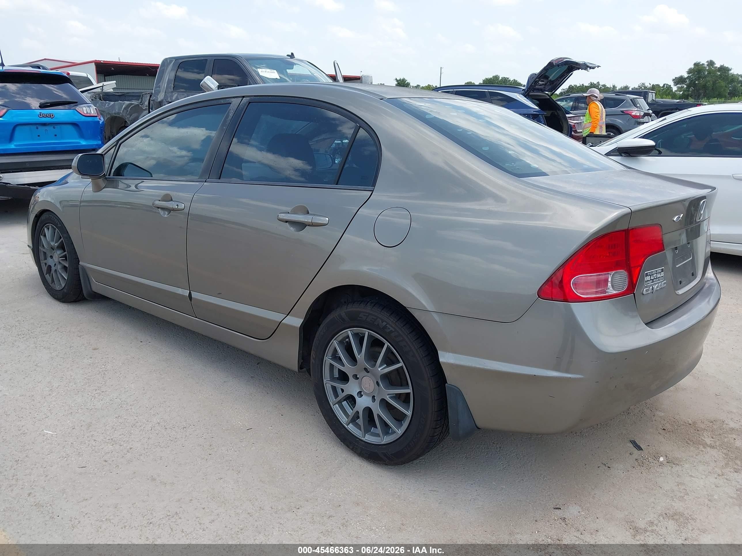 2008 Honda Civic Lx Gray vin: 2HGFA16548H348666