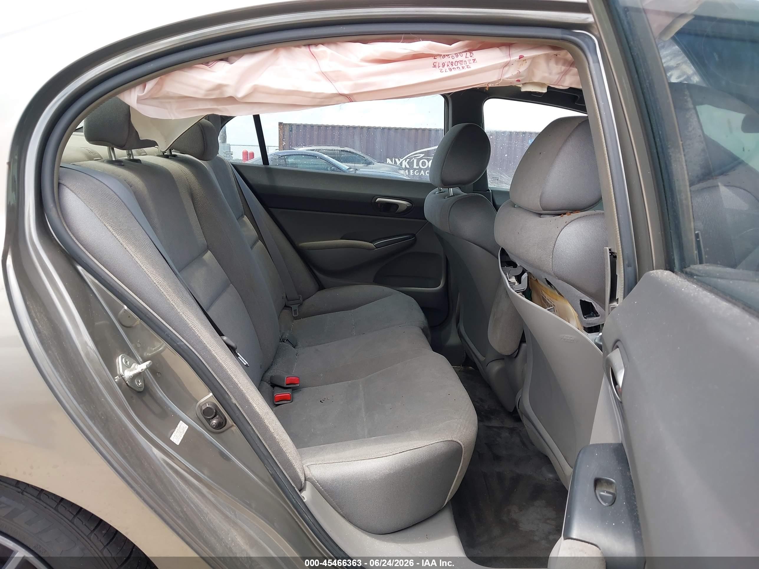 2008 Honda Civic Lx Gray vin: 2HGFA16548H348666