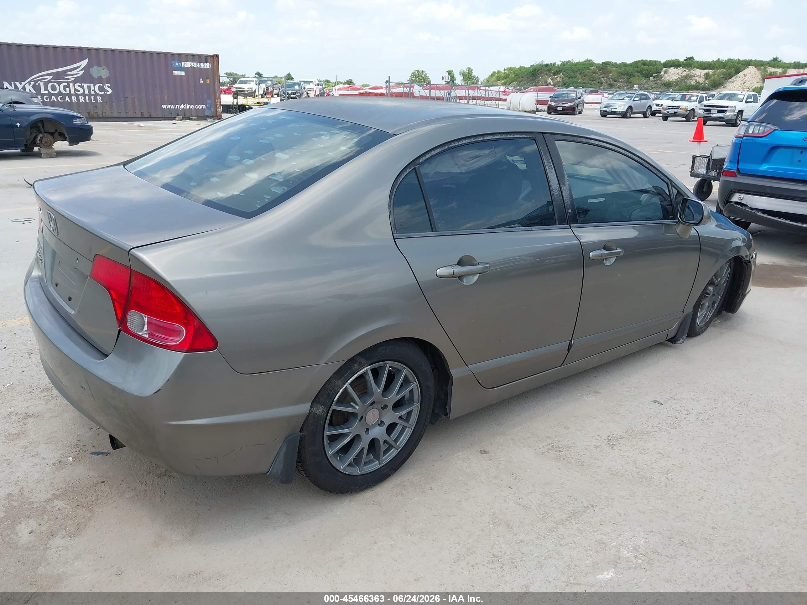 2008 Honda Civic Lx Gray vin: 2HGFA16548H348666