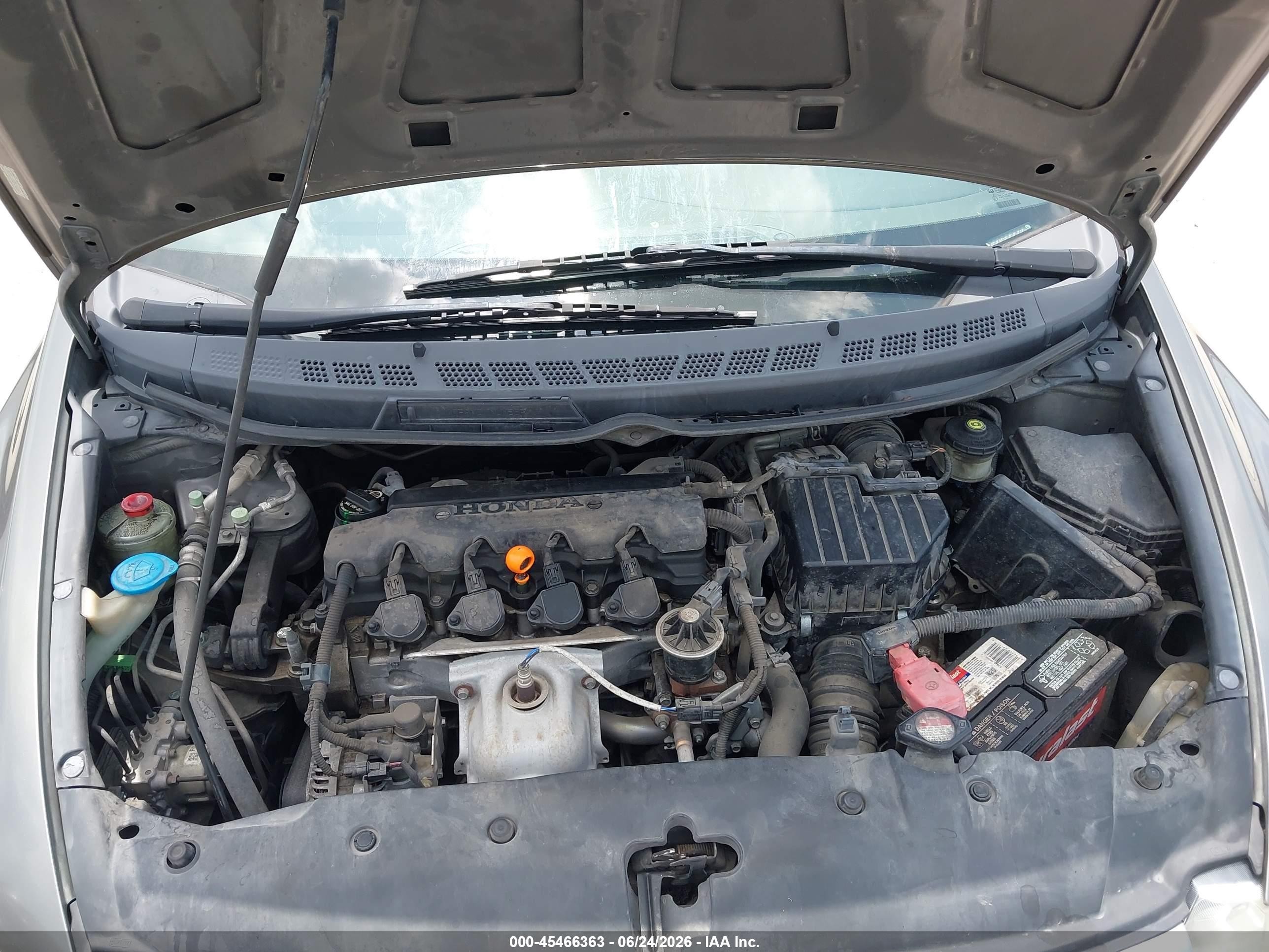 2008 Honda Civic Lx Gray vin: 2HGFA16548H348666