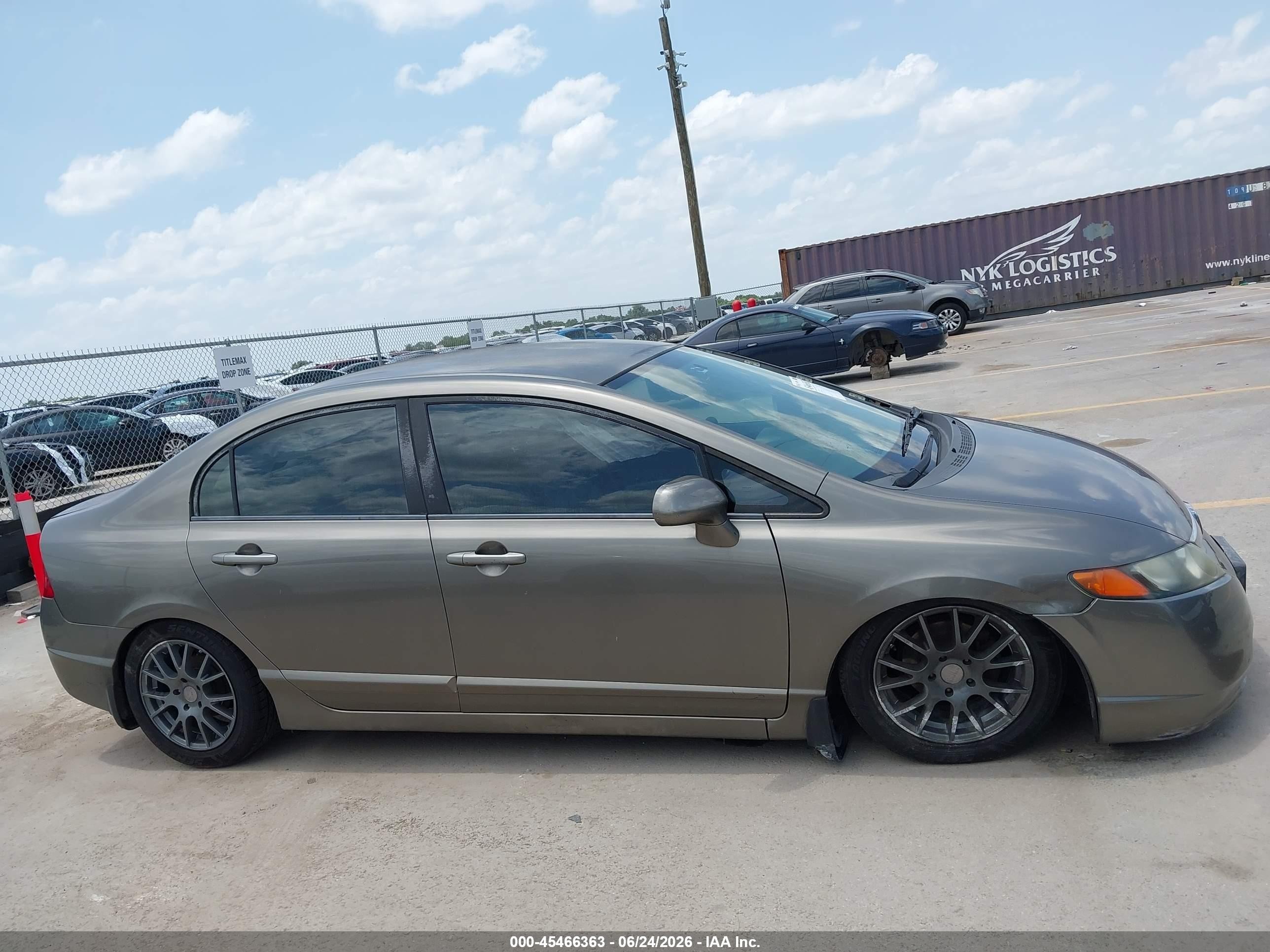 2008 Honda Civic Lx Gray vin: 2HGFA16548H348666