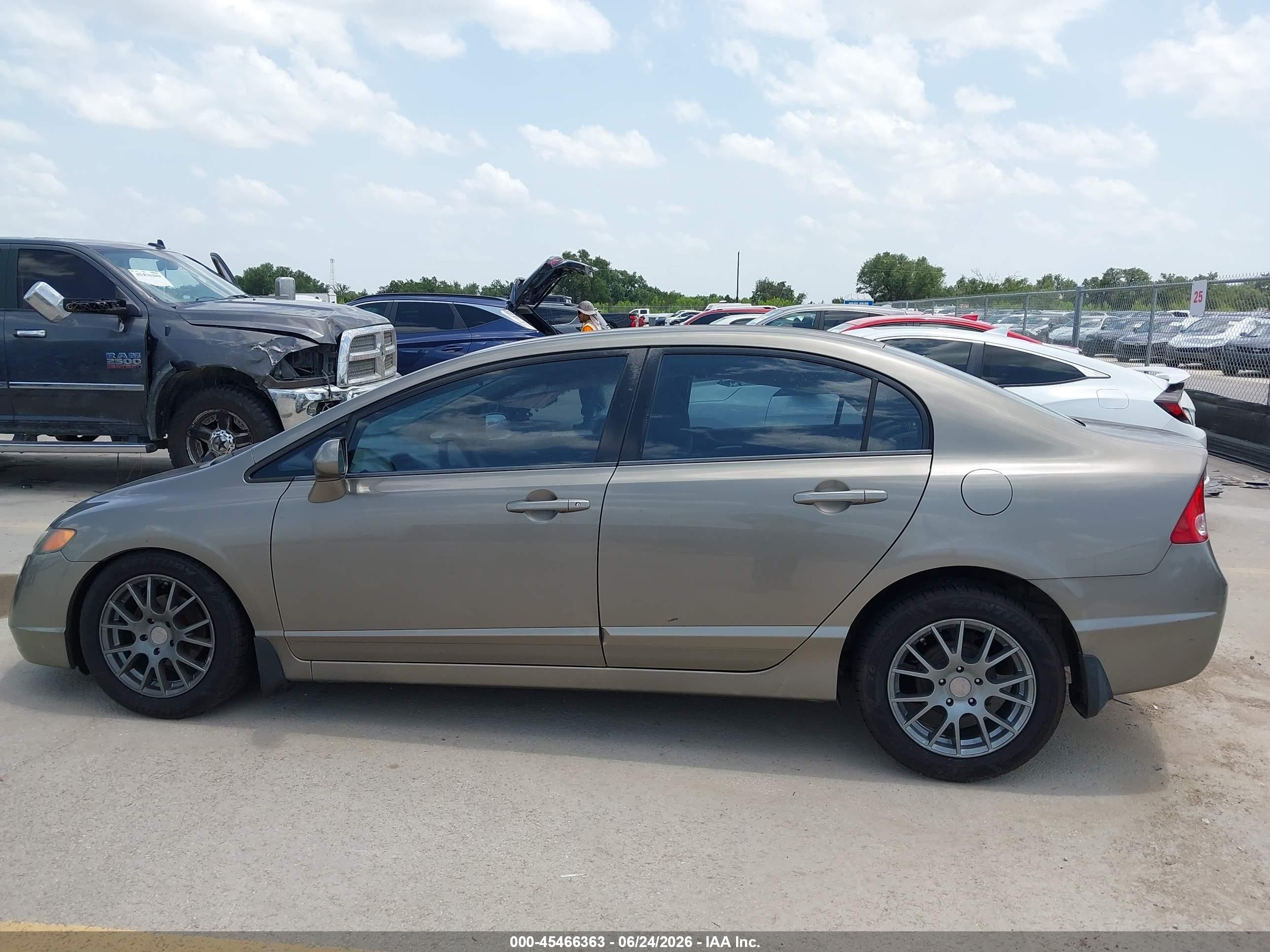 2008 Honda Civic Lx Gray vin: 2HGFA16548H348666