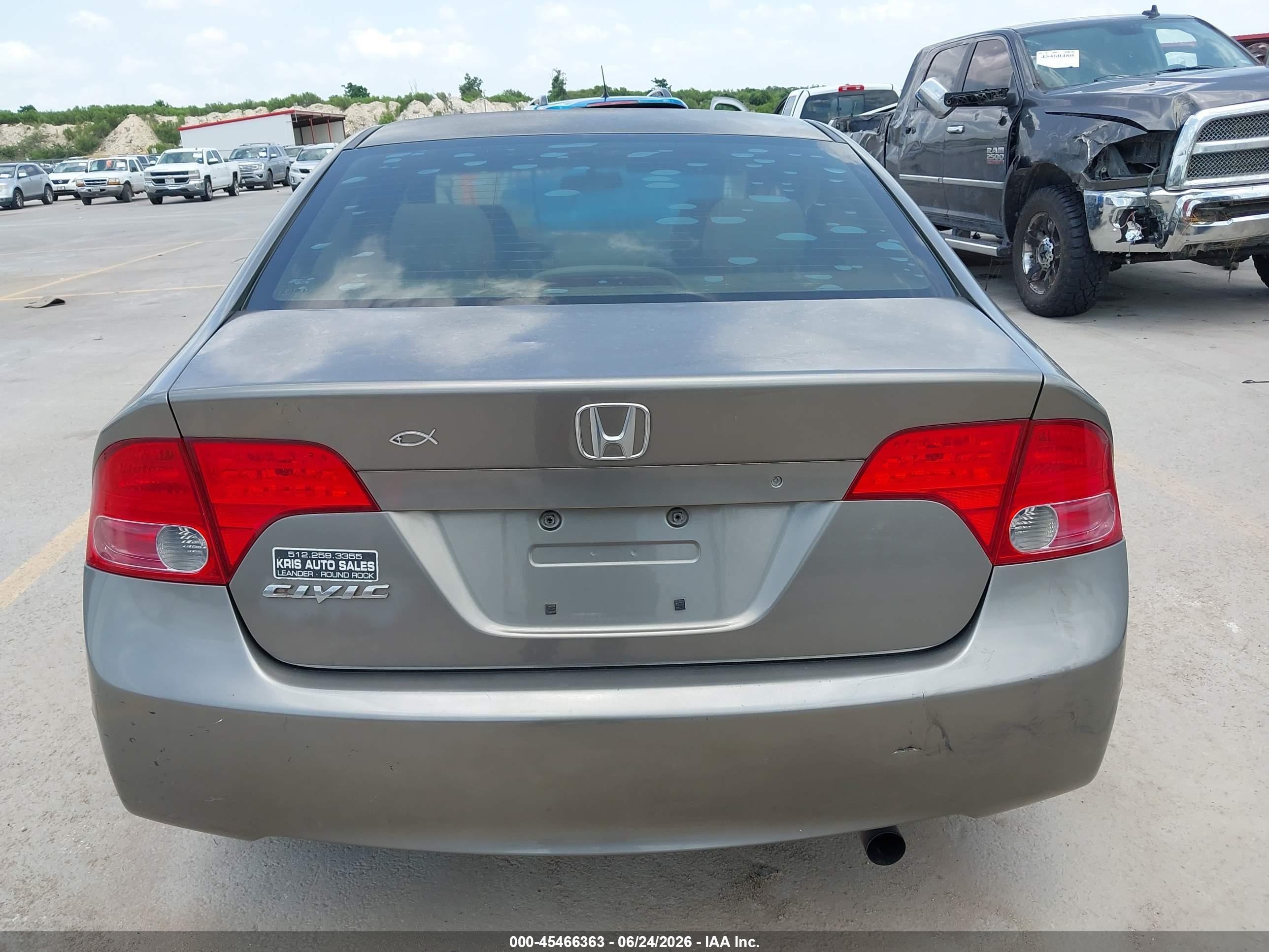 2008 Honda Civic Lx Gray vin: 2HGFA16548H348666