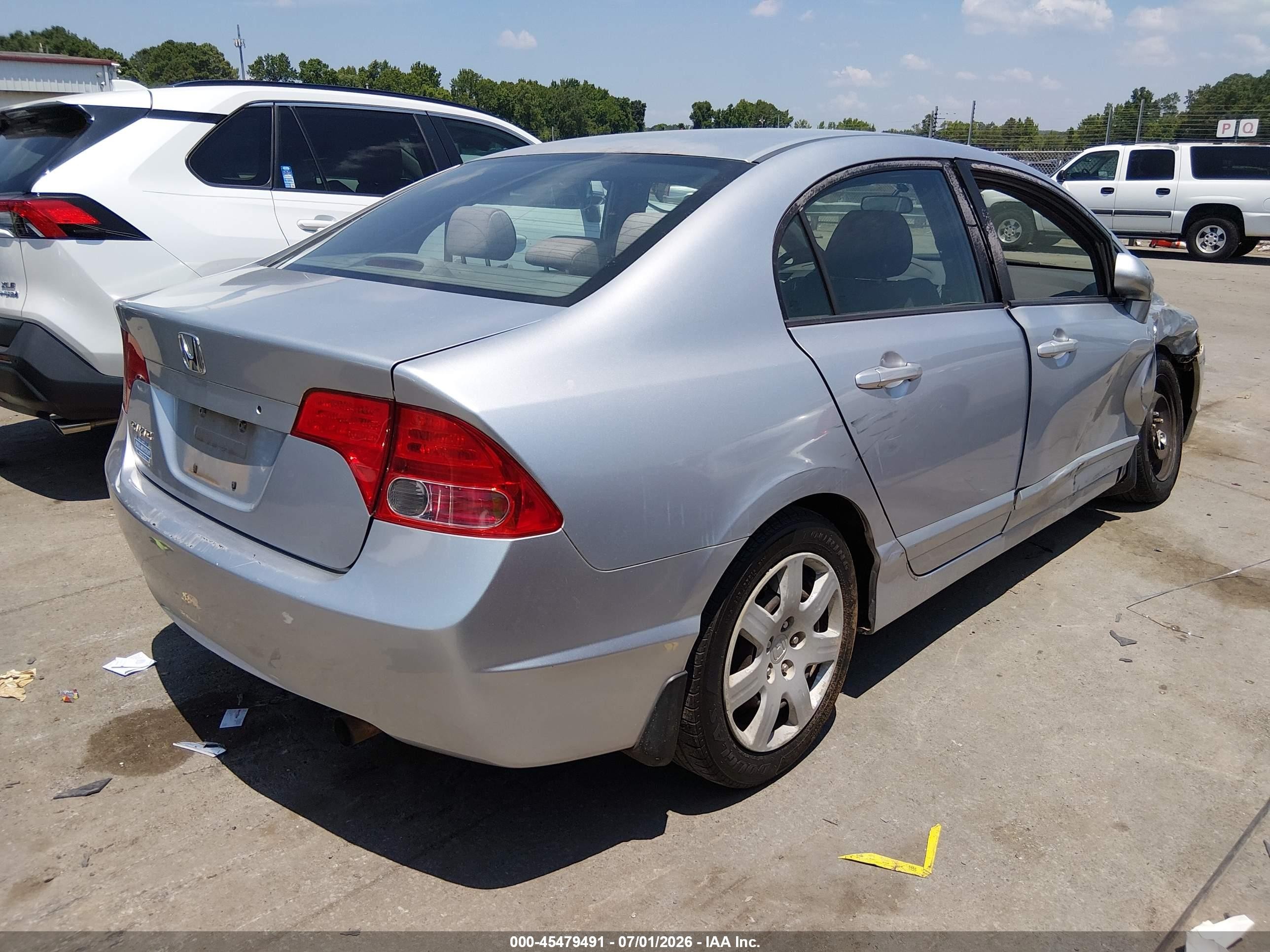 2008 Honda Civic Lx Серебряный vin: 2HGFA16548H357741