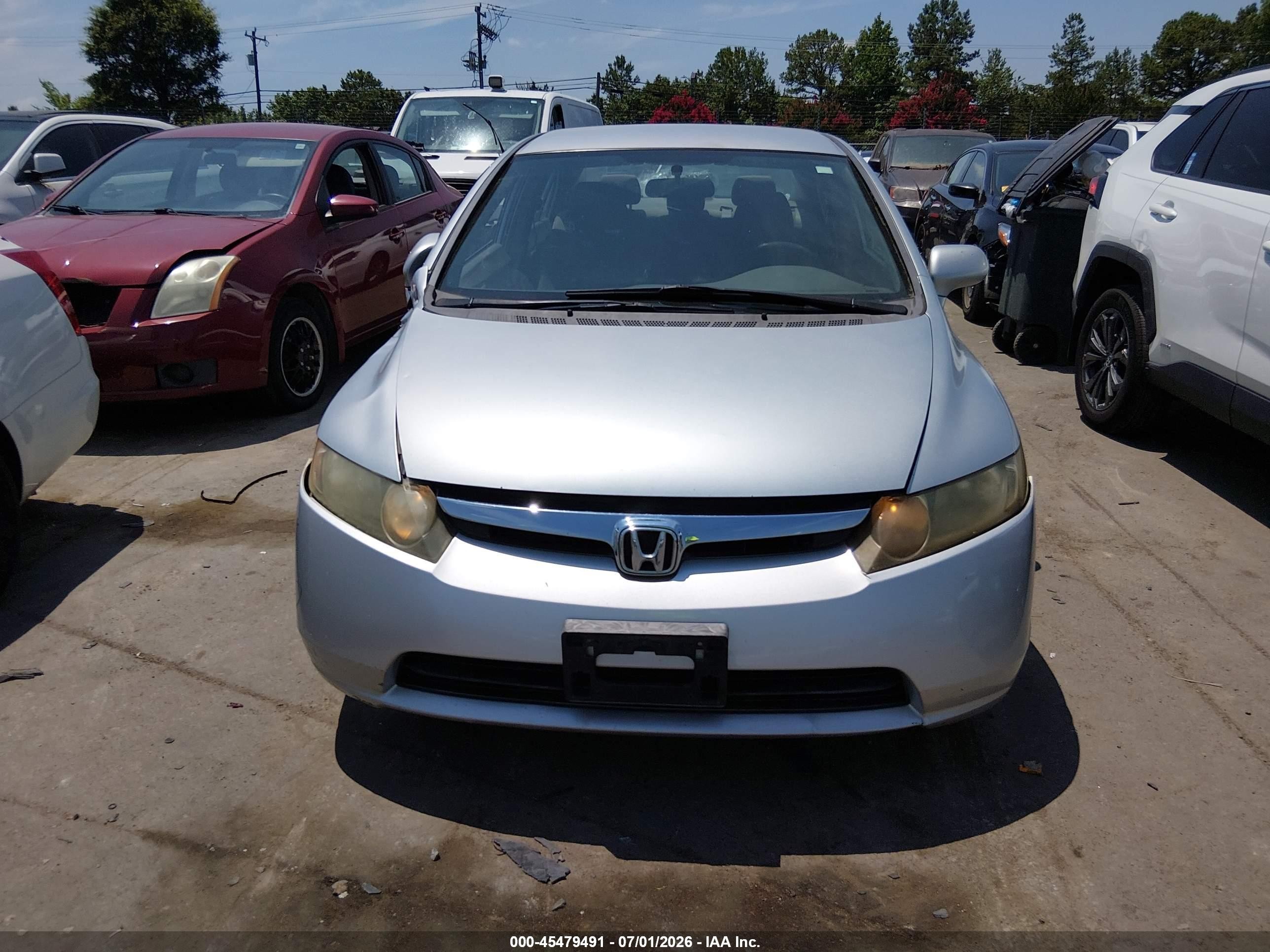 2008 Honda Civic Lx Серебряный vin: 2HGFA16548H357741