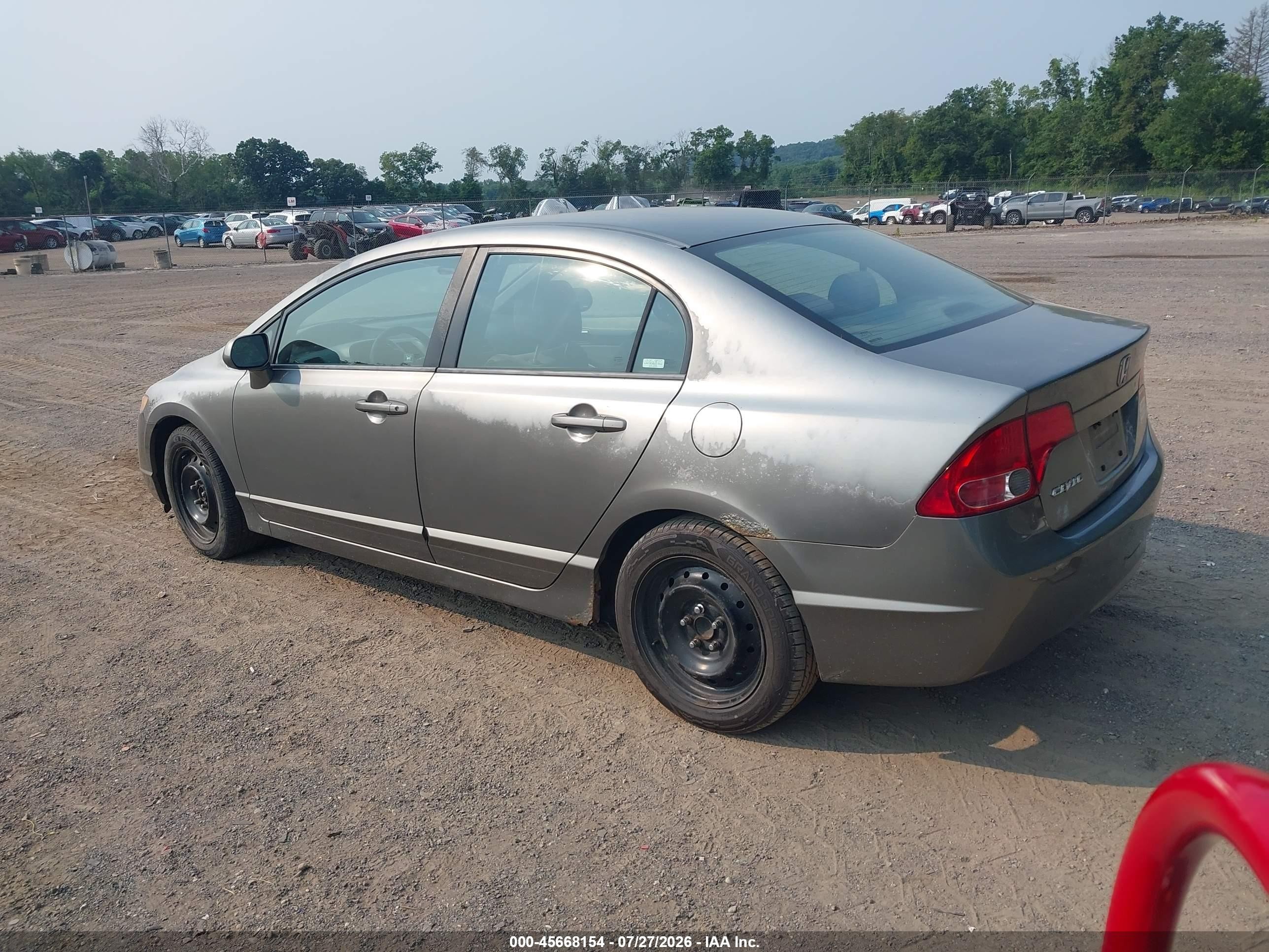 2008 Honda Civic Lx Silver vin: 2HGFA16548H503667