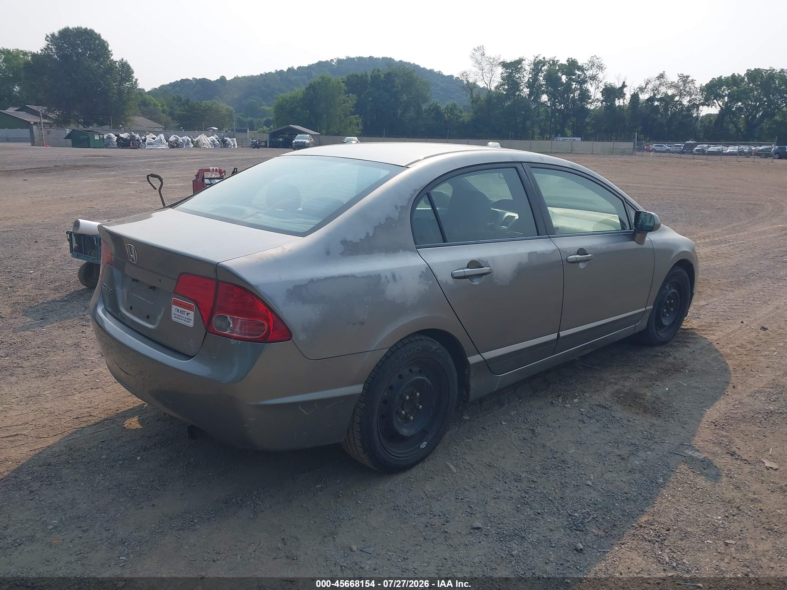 2008 Honda Civic Lx Silver vin: 2HGFA16548H503667