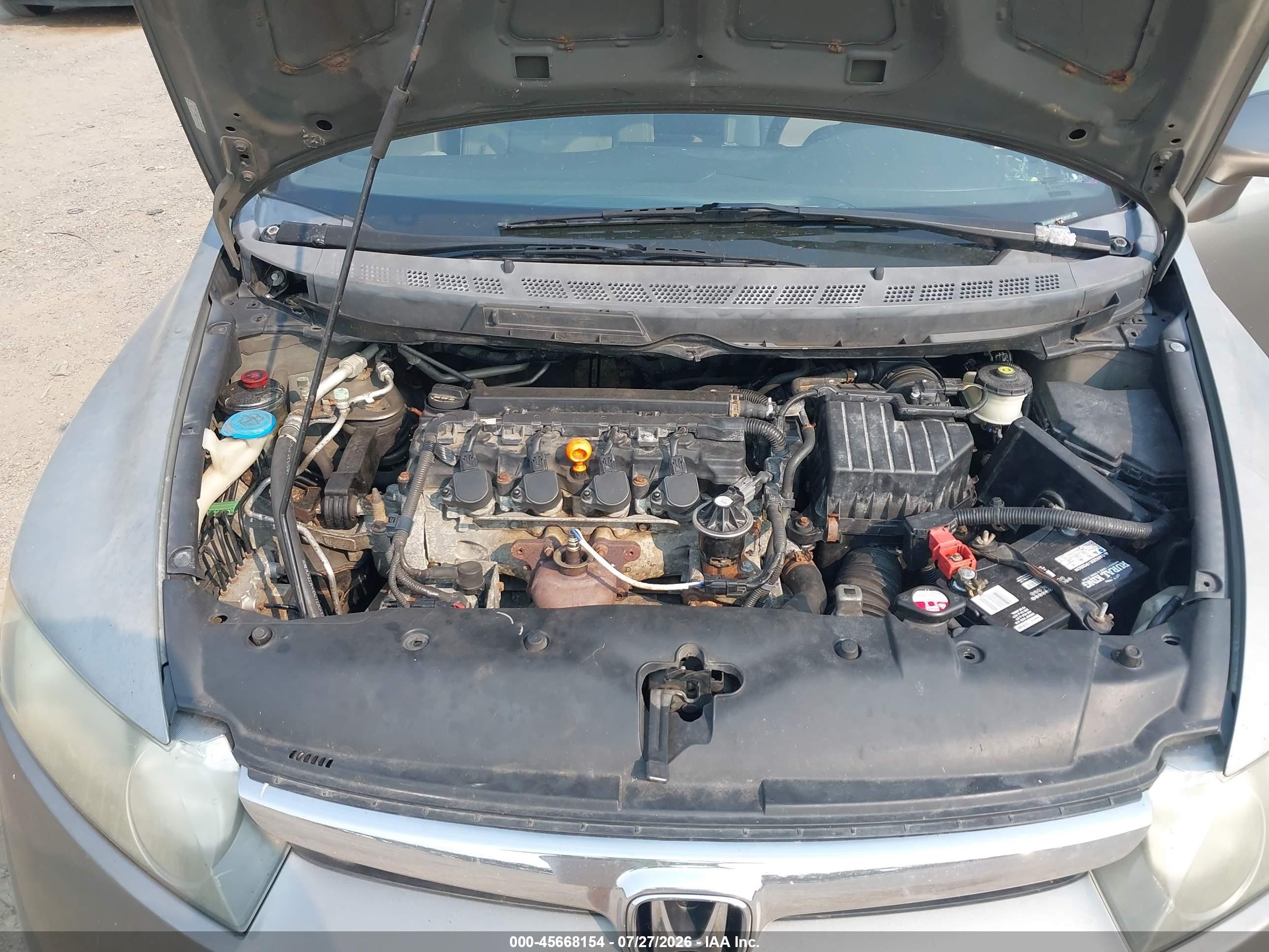 2008 Honda Civic Lx Silver vin: 2HGFA16548H503667