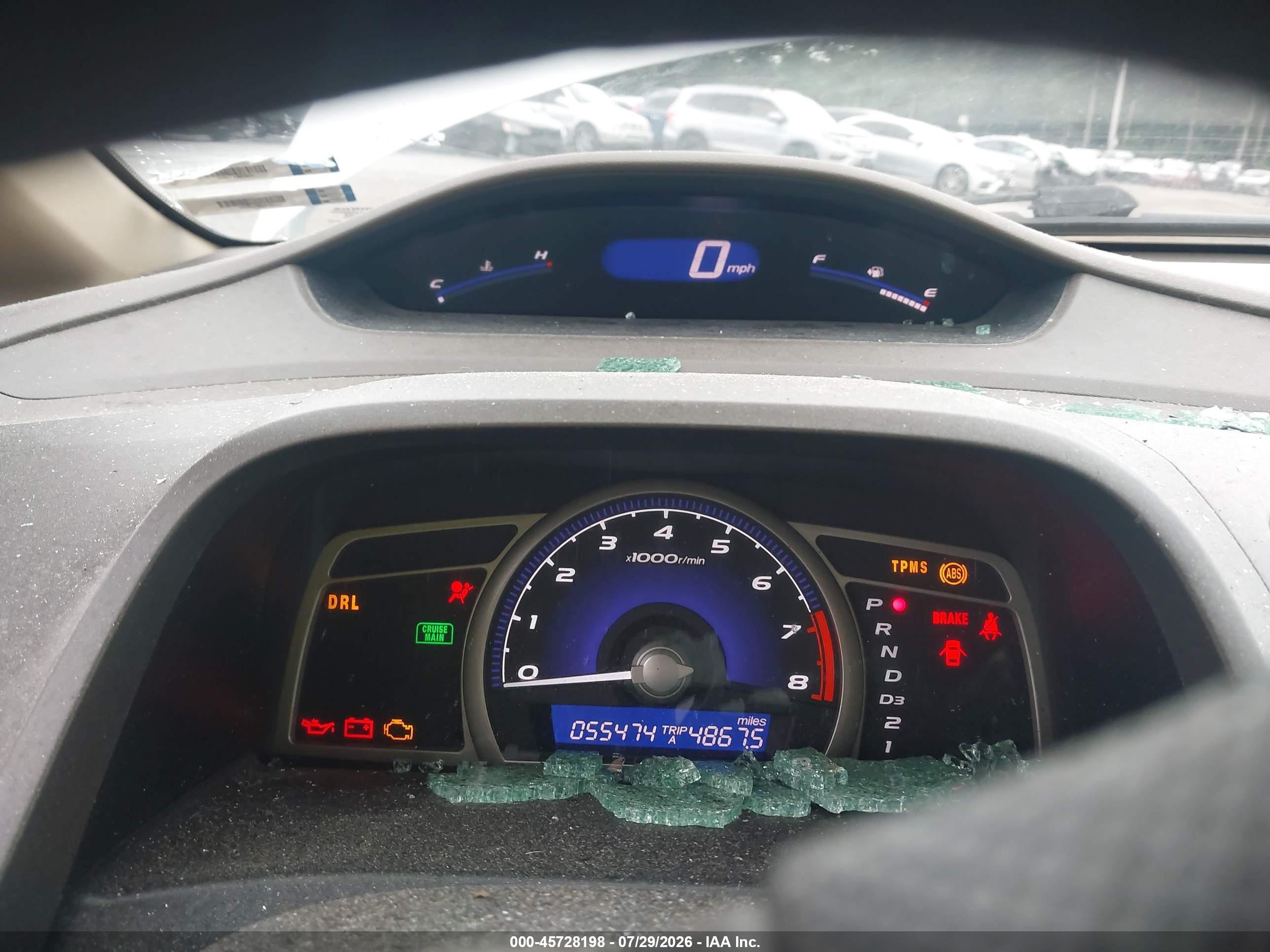 2008 Honda Civic Lx Белый vin: 2HGFA16548H517276