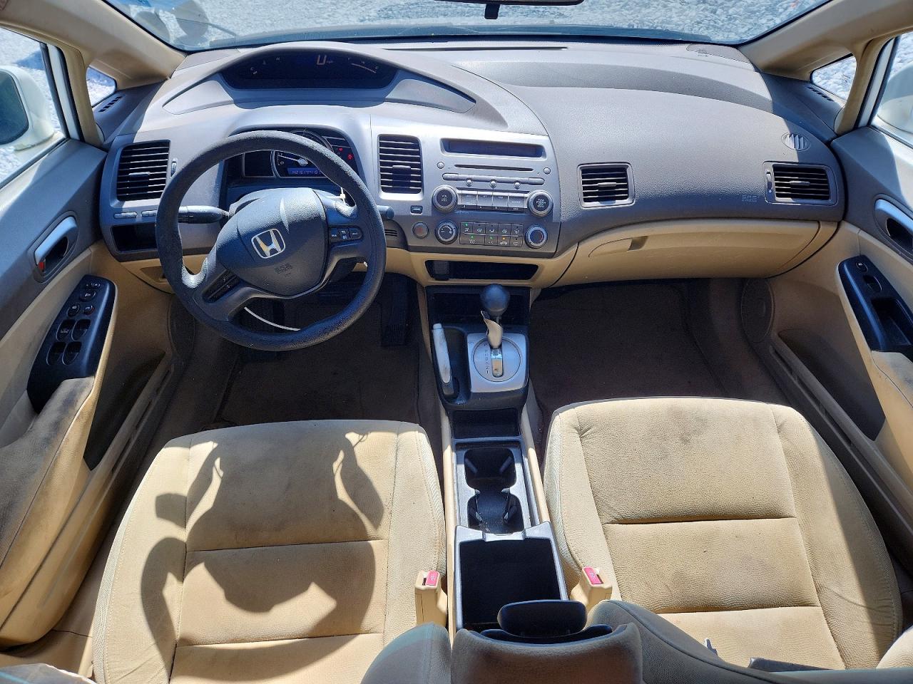 2008 Honda Civic Lx White vin: 2HGFA16548H519982