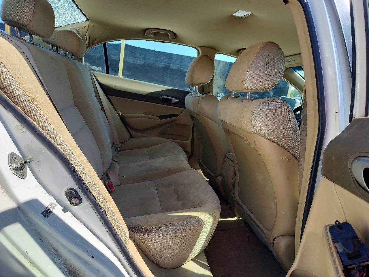 2008 Honda Civic Lx White vin: 2HGFA16548H519982