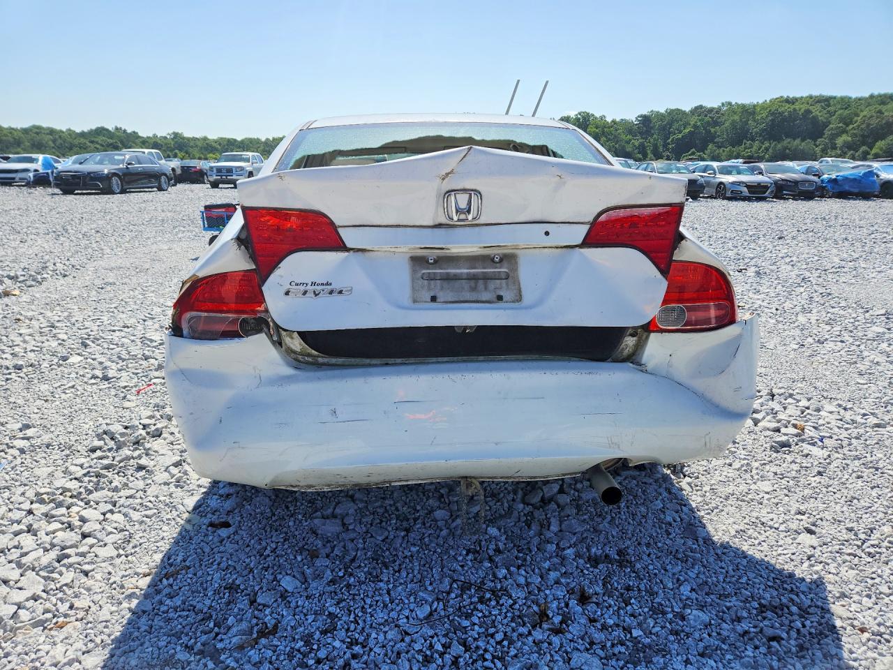 2008 Honda Civic Lx White vin: 2HGFA16548H519982