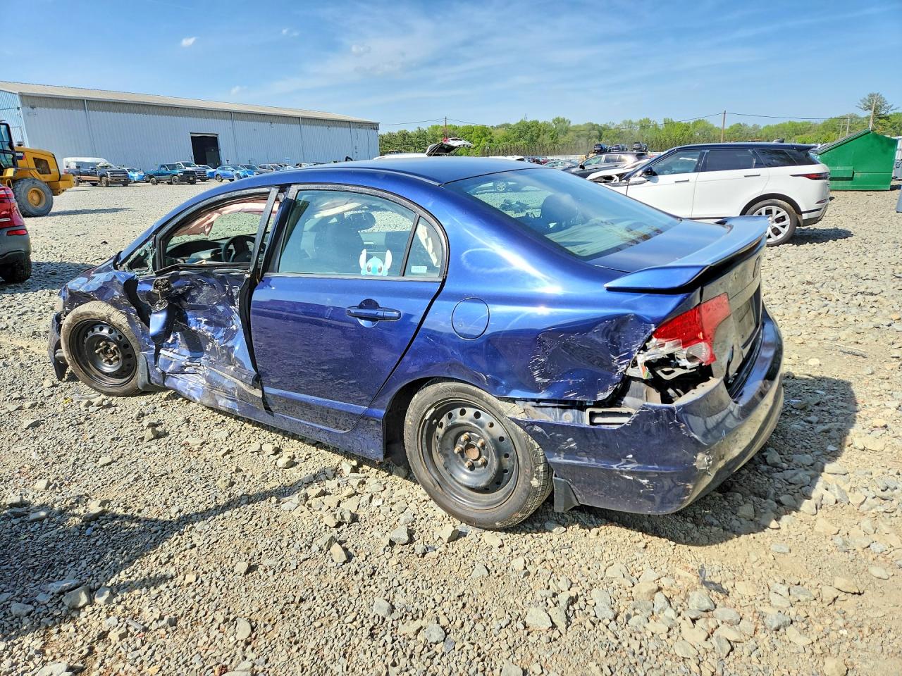 2008 Honda Civic Lx Blue vin: 2HGFA16548H521053