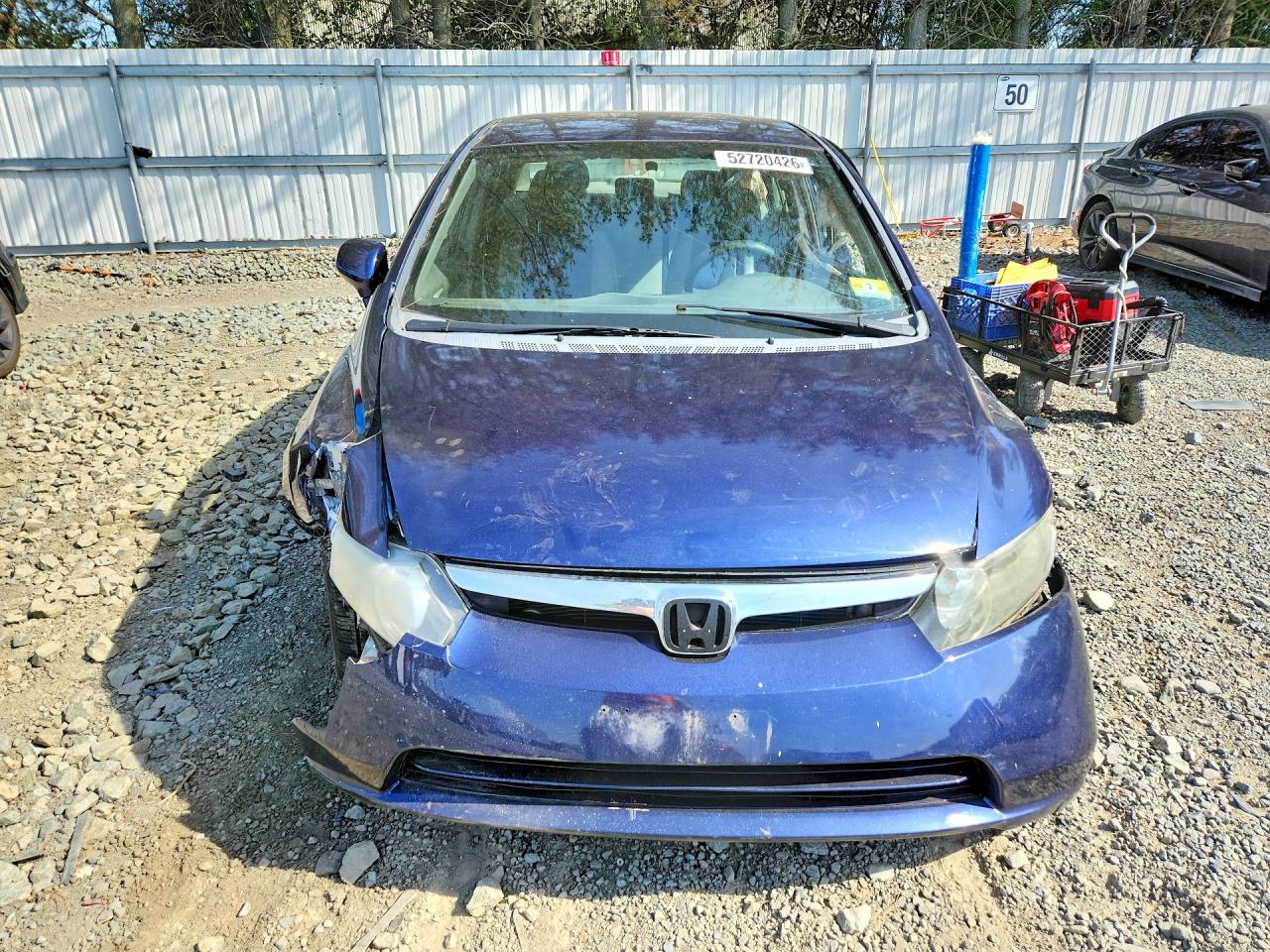 2008 Honda Civic Lx Blue vin: 2HGFA16548H521053