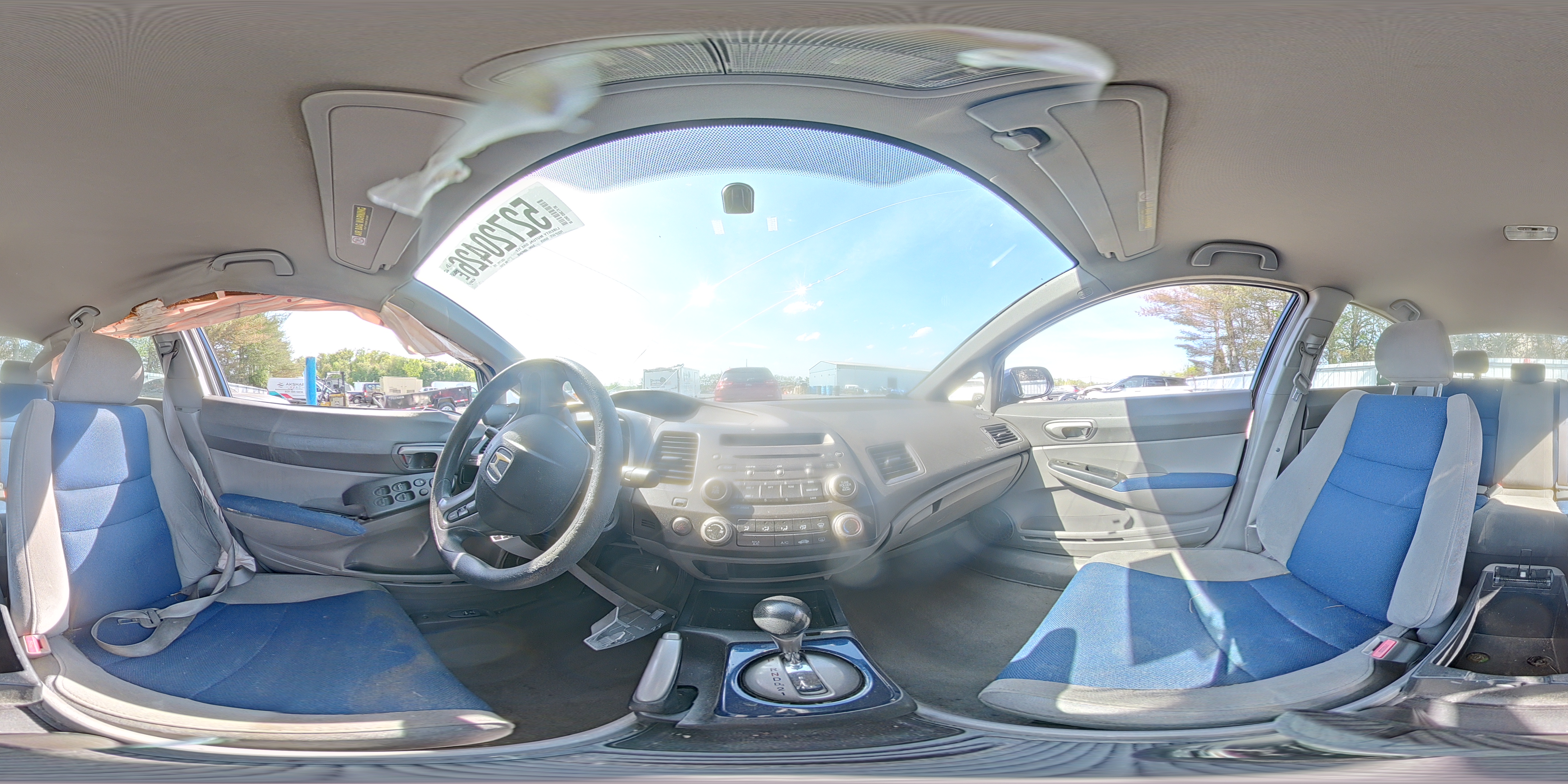 2008 Honda Civic Lx Blue vin: 2HGFA16548H521053