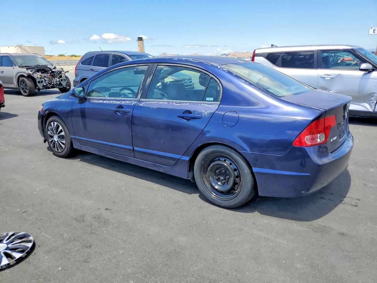 2008 Honda Civic Lx Blue vin: 2HGFA16548H521151