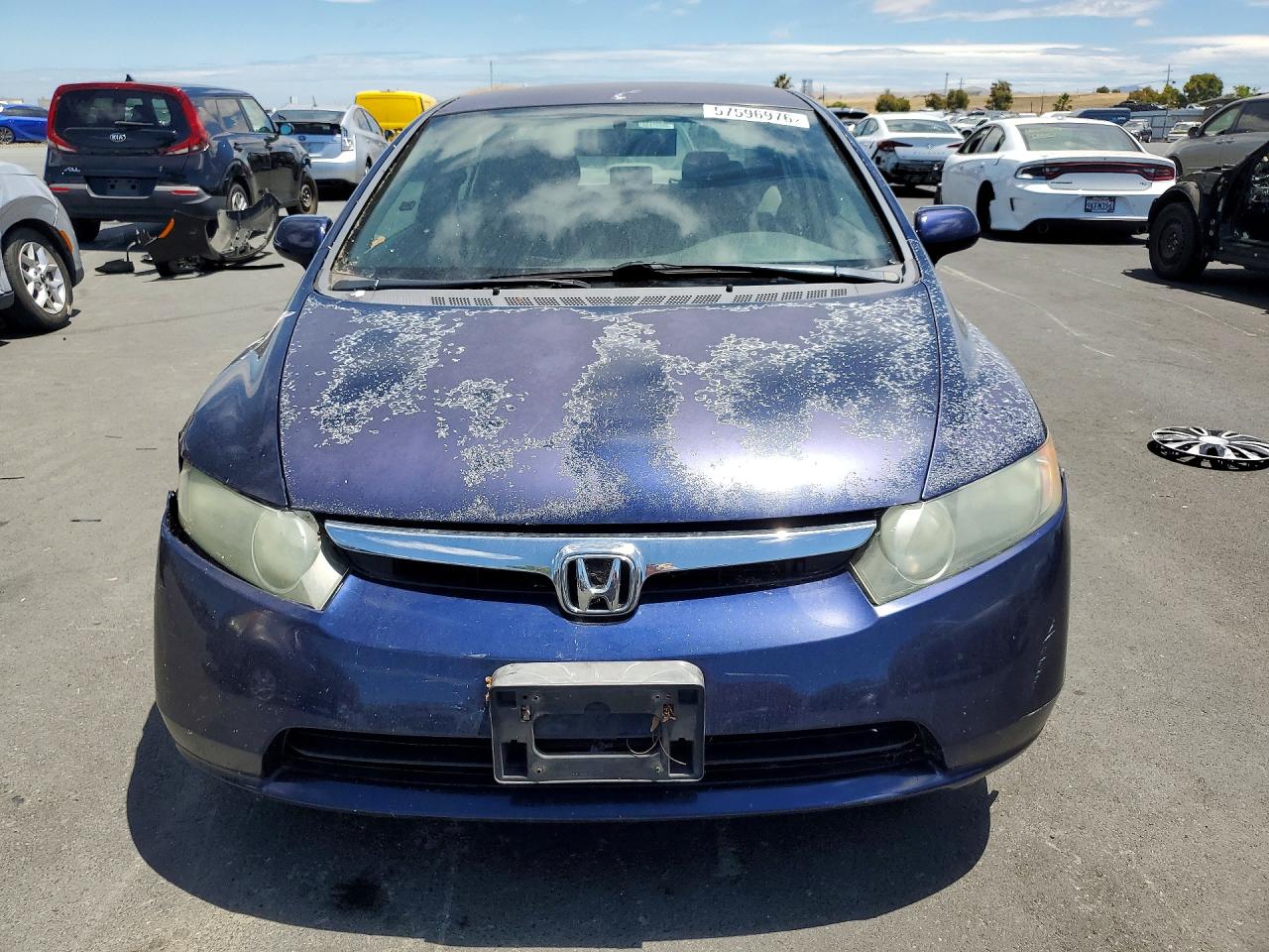 2008 Honda Civic Lx Blue vin: 2HGFA16548H521151