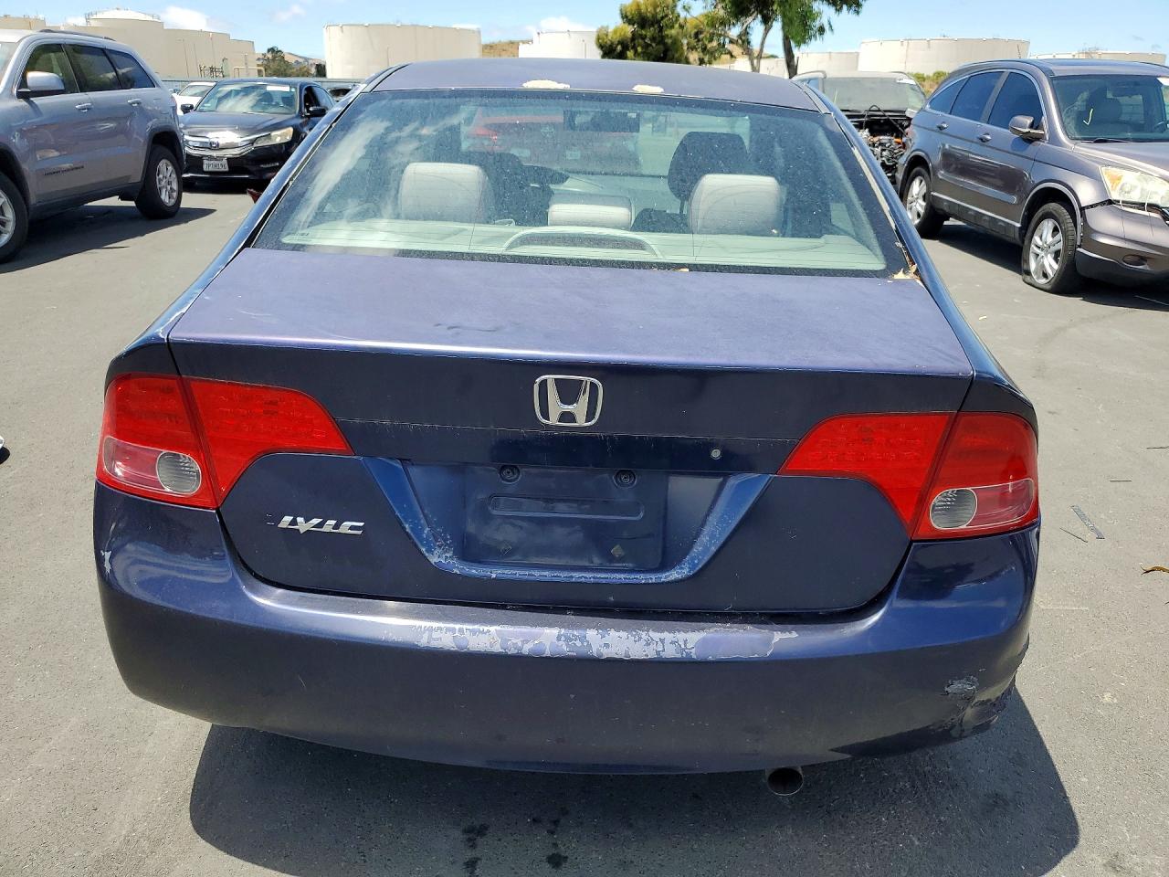 2008 Honda Civic Lx Blue vin: 2HGFA16548H521151