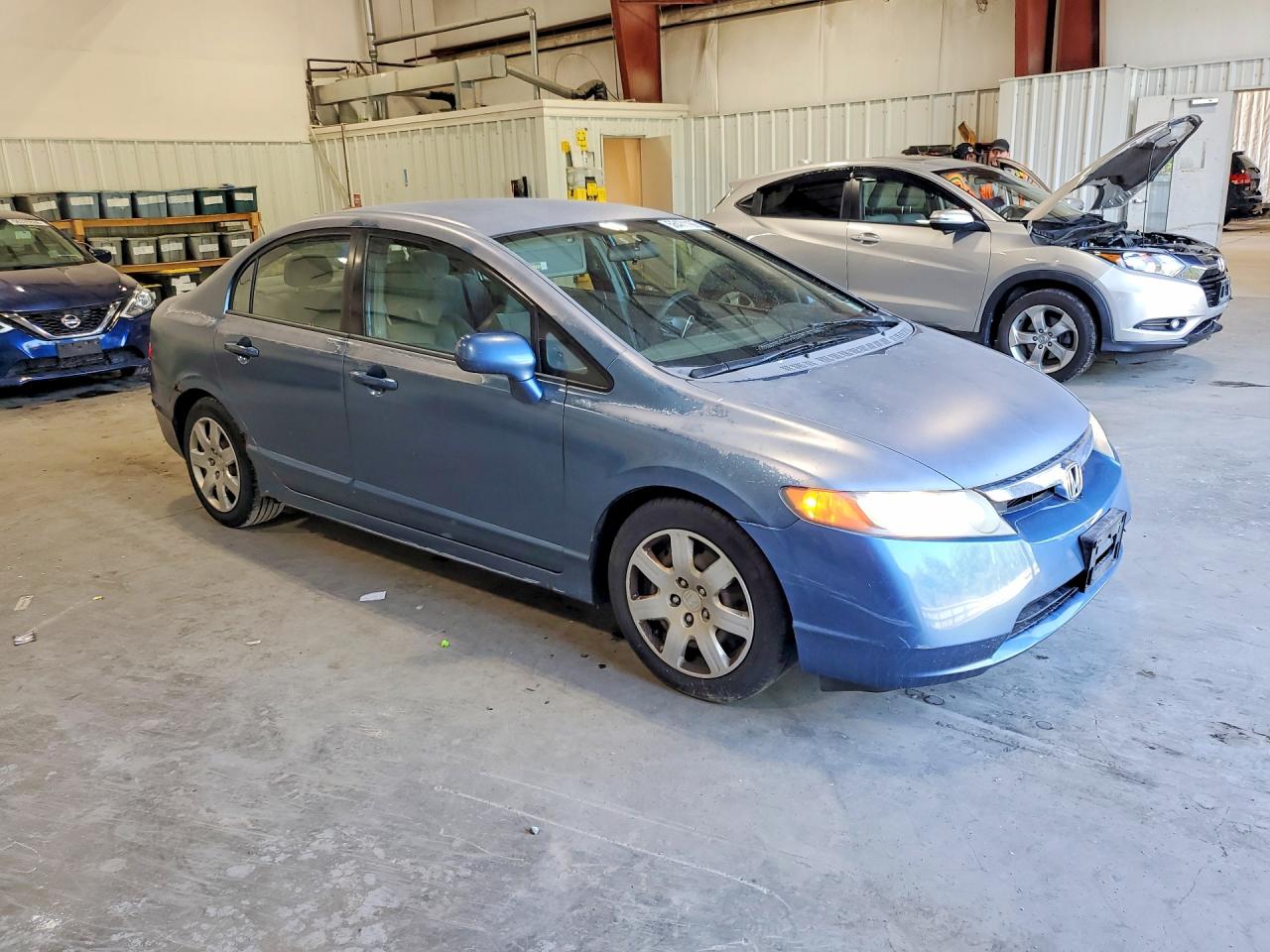 2008 Honda Civic Lx Blue vin: 2HGFA16548H522008