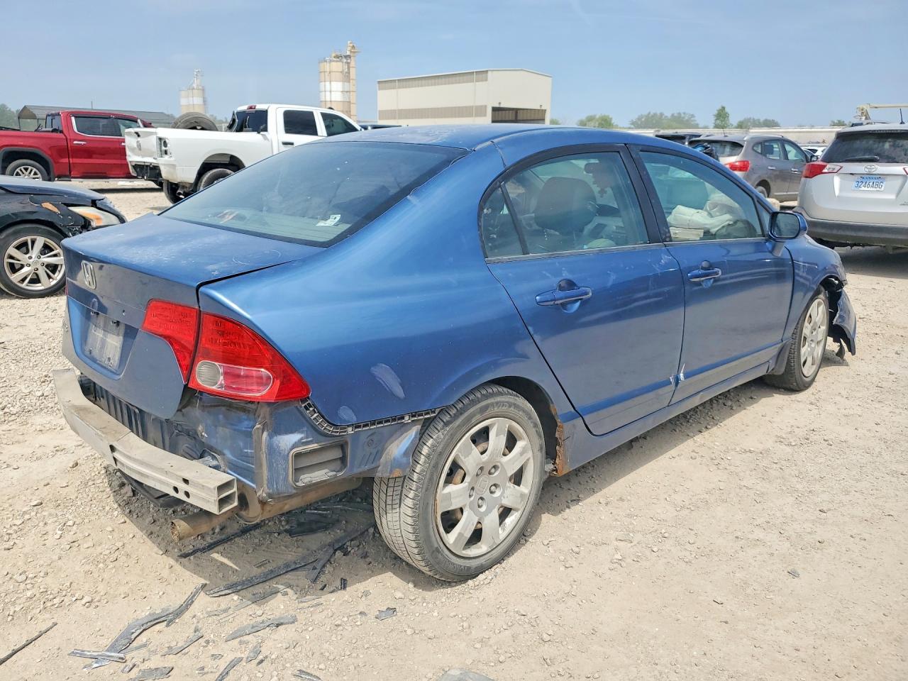 2008 Honda Civic Lx Blue vin: 2HGFA16548H527841