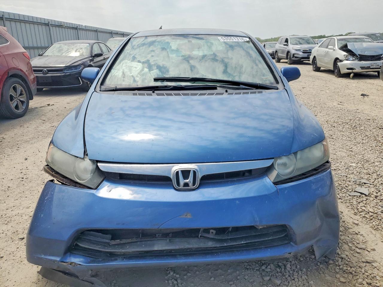 2008 Honda Civic Lx Blue vin: 2HGFA16548H527841