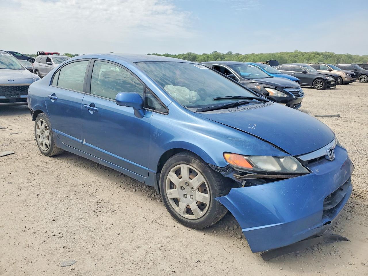 2008 Honda Civic Lx Blue vin: 2HGFA16548H527841
