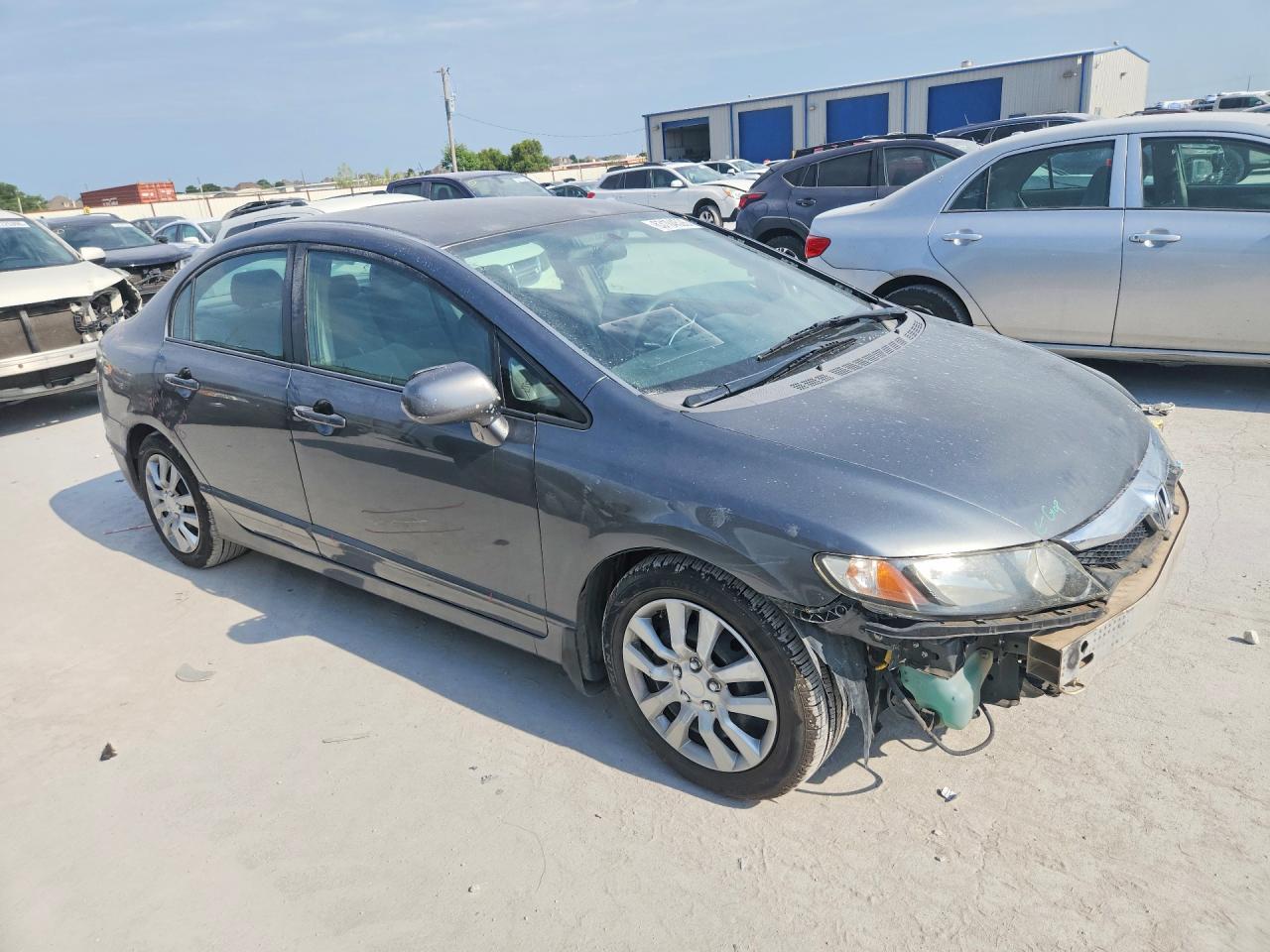2009 Honda Civic Lx Gray vin: 2HGFA16549H302644