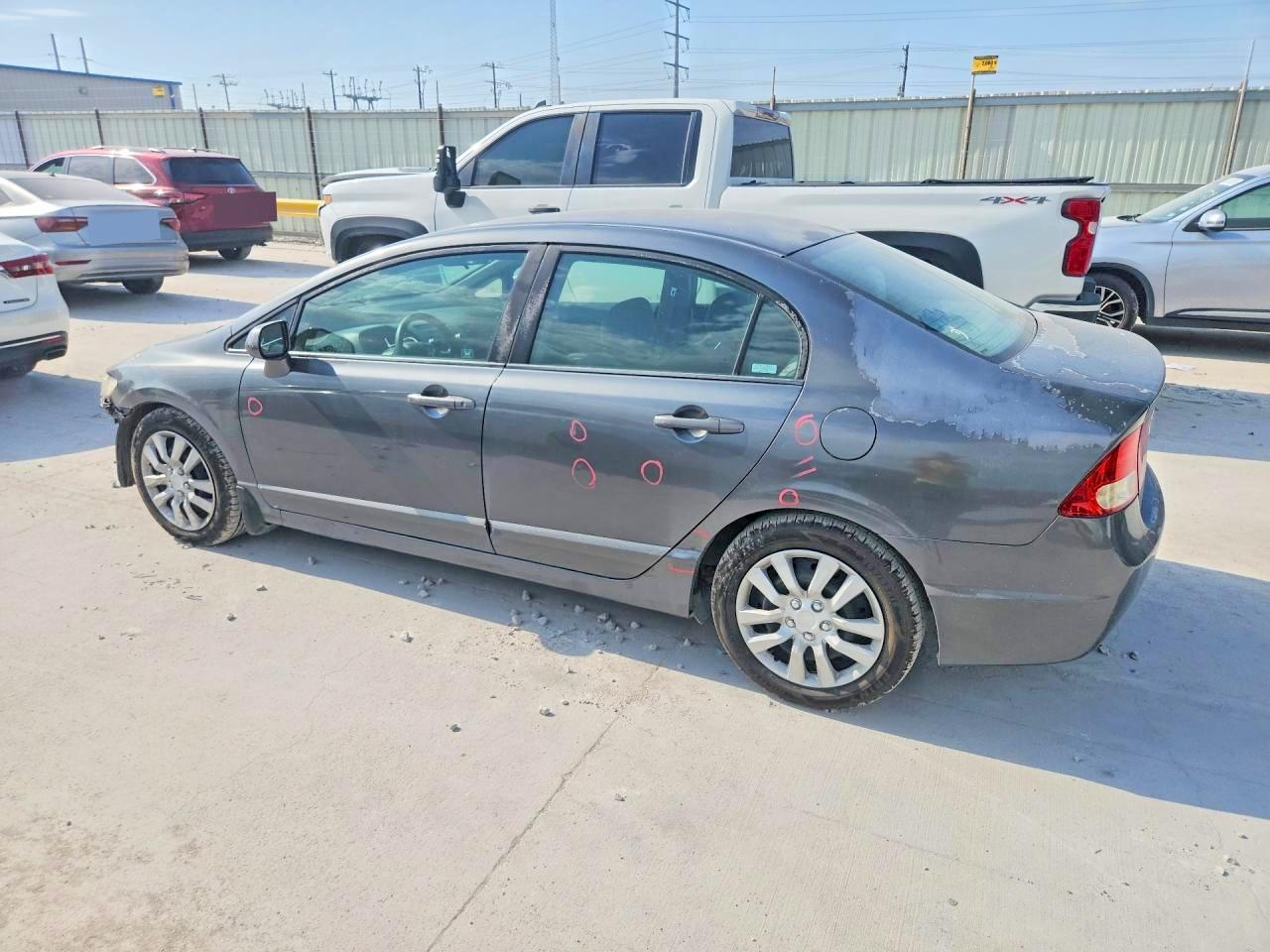 2009 Honda Civic Lx Gray vin: 2HGFA16549H302644