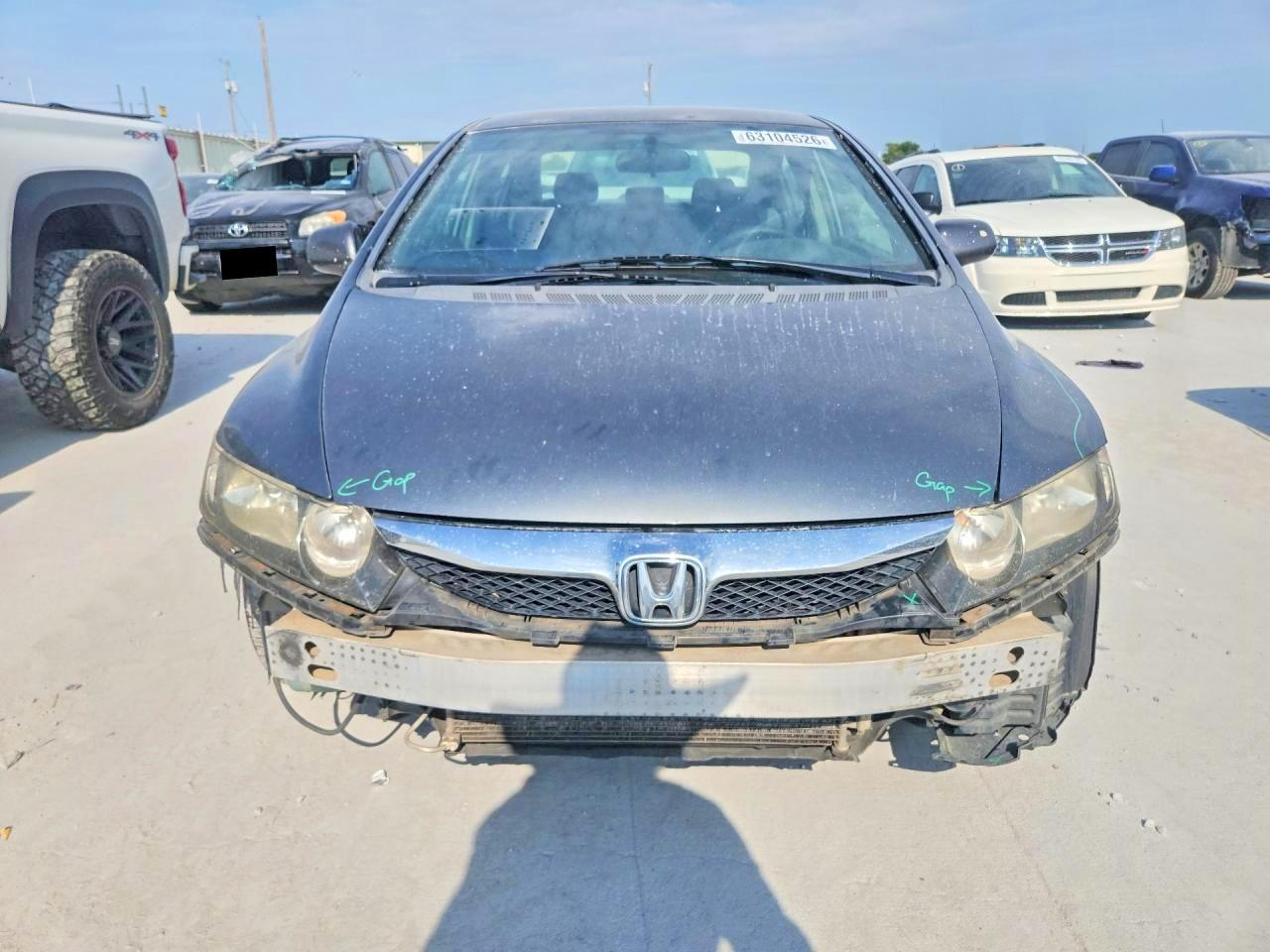 2009 Honda Civic Lx Gray vin: 2HGFA16549H302644