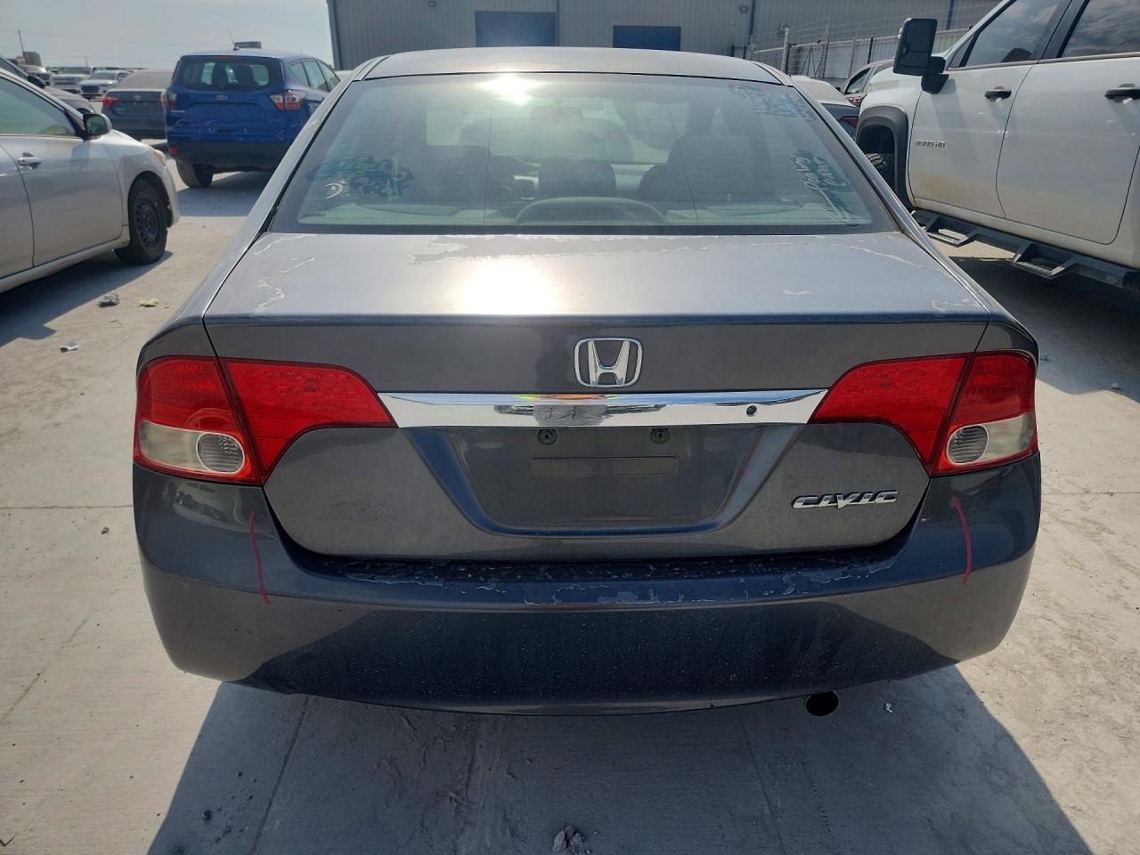 2009 Honda Civic Lx Gray vin: 2HGFA16549H302644