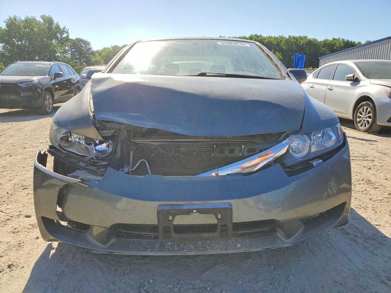 2009 Honda Civic Lx Серый vin: 2HGFA16549H313336