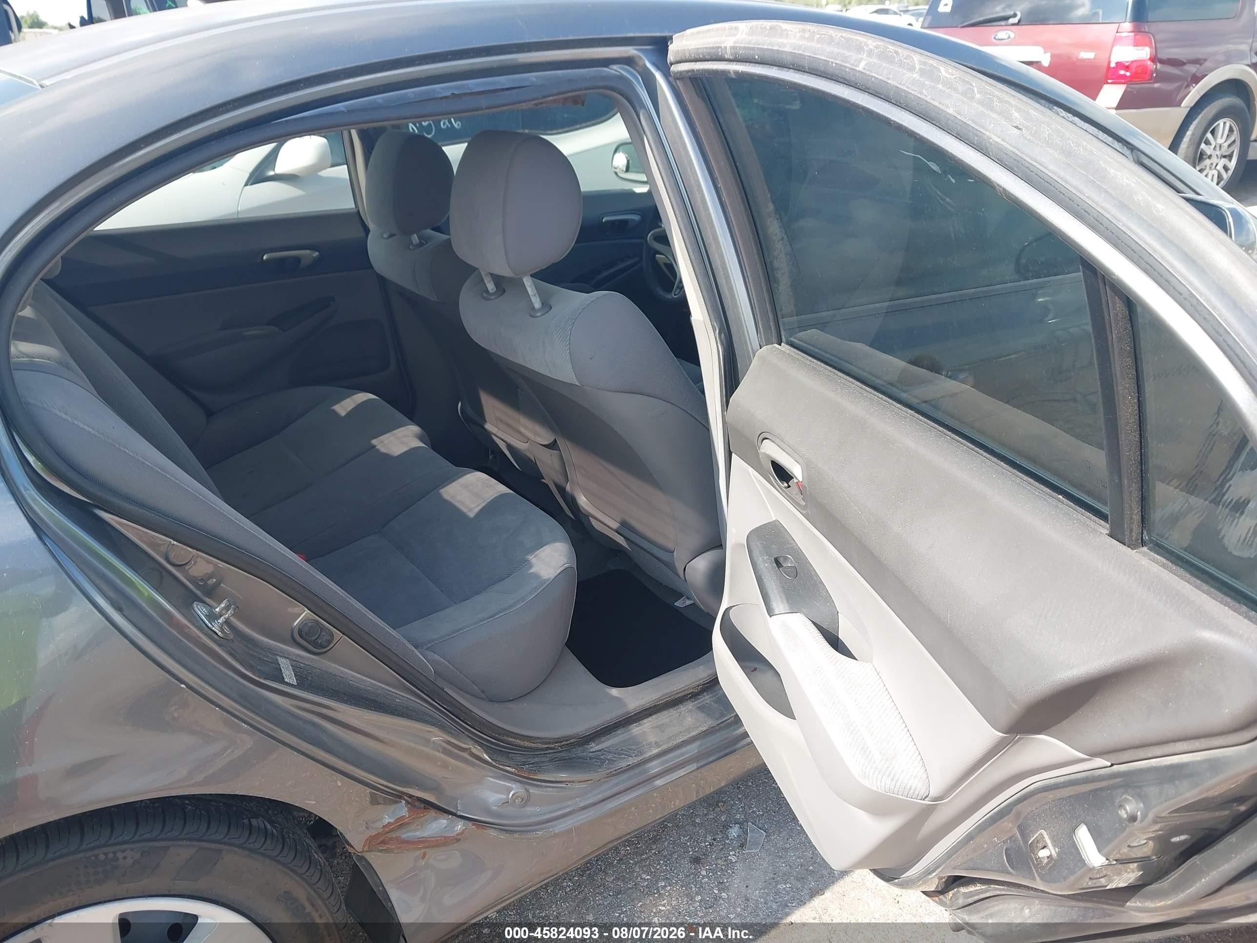 2009 Honda Civic Lx Gray vin: 2HGFA16549H325017