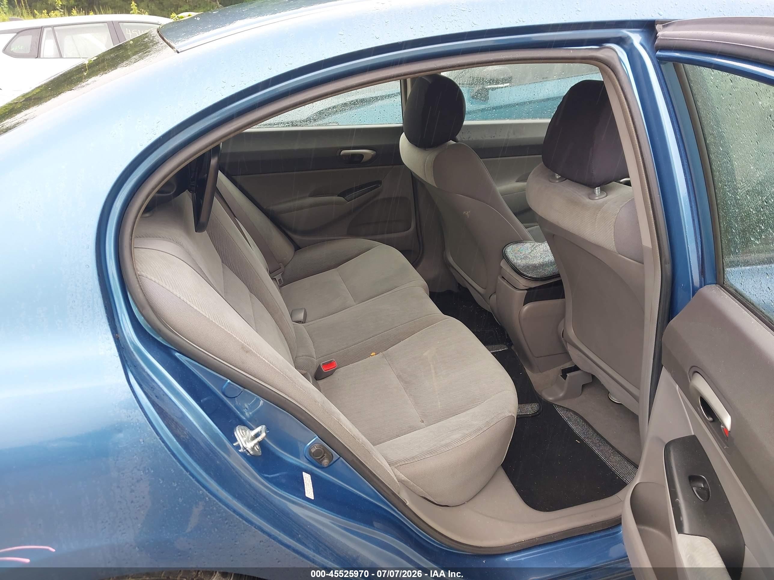 2009 Honda Civic Lx Blue vin: 2HGFA16549H326698