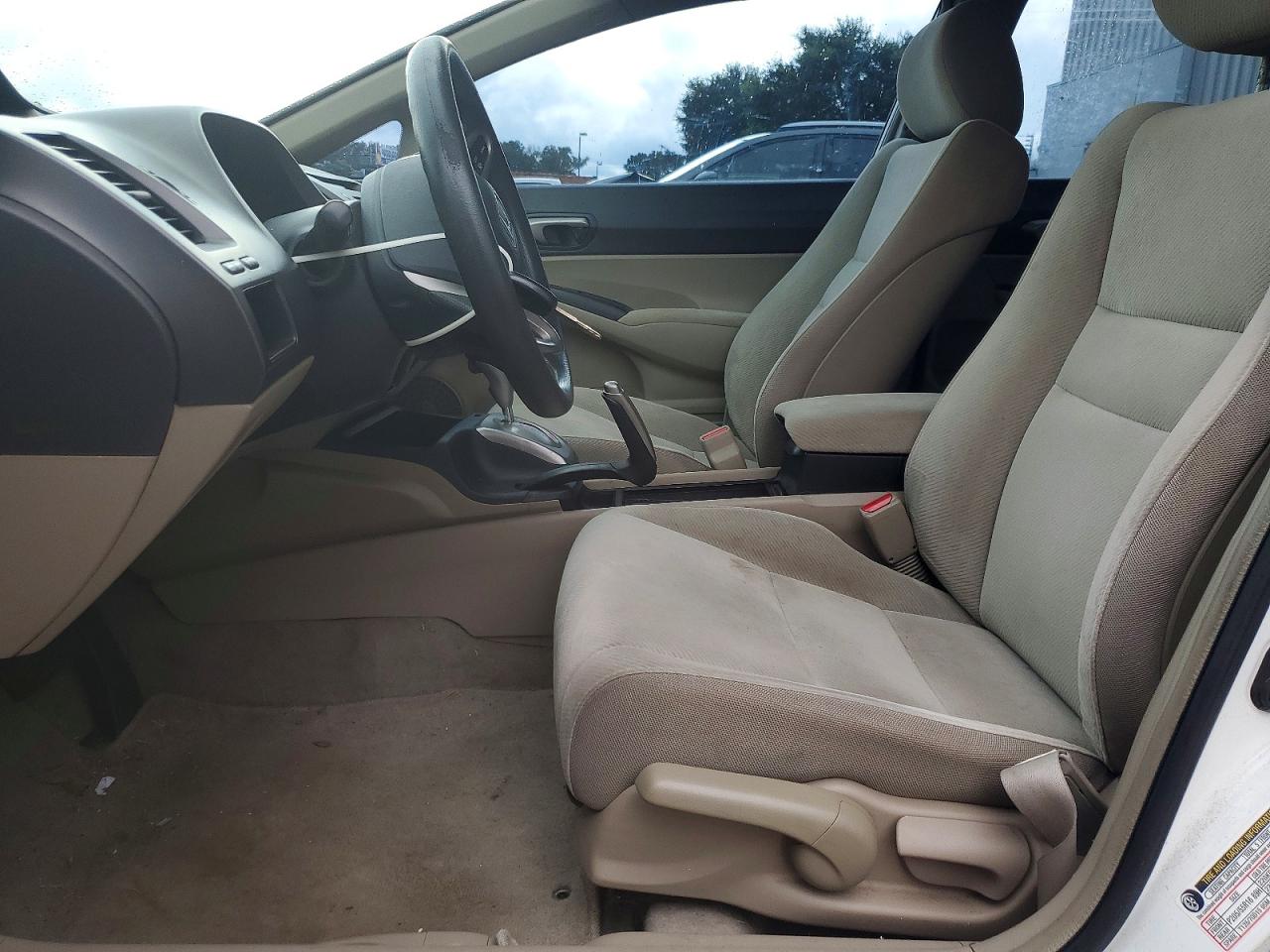 2009 Honda Civic Lx White vin: 2HGFA16549H339886