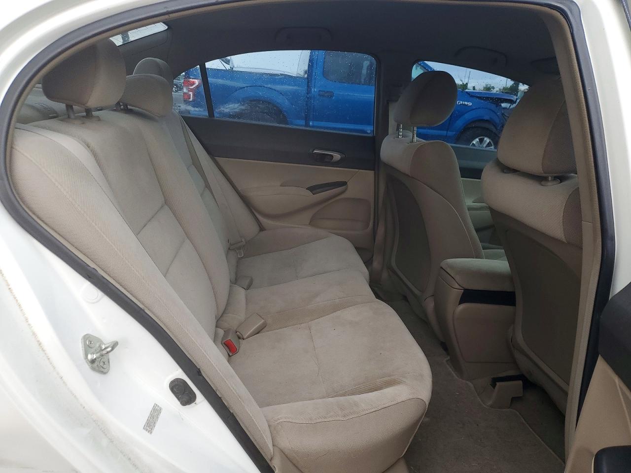 2009 Honda Civic Lx White vin: 2HGFA16549H339886