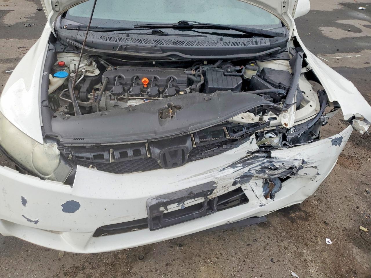 2009 Honda Civic Lx White vin: 2HGFA16549H339886