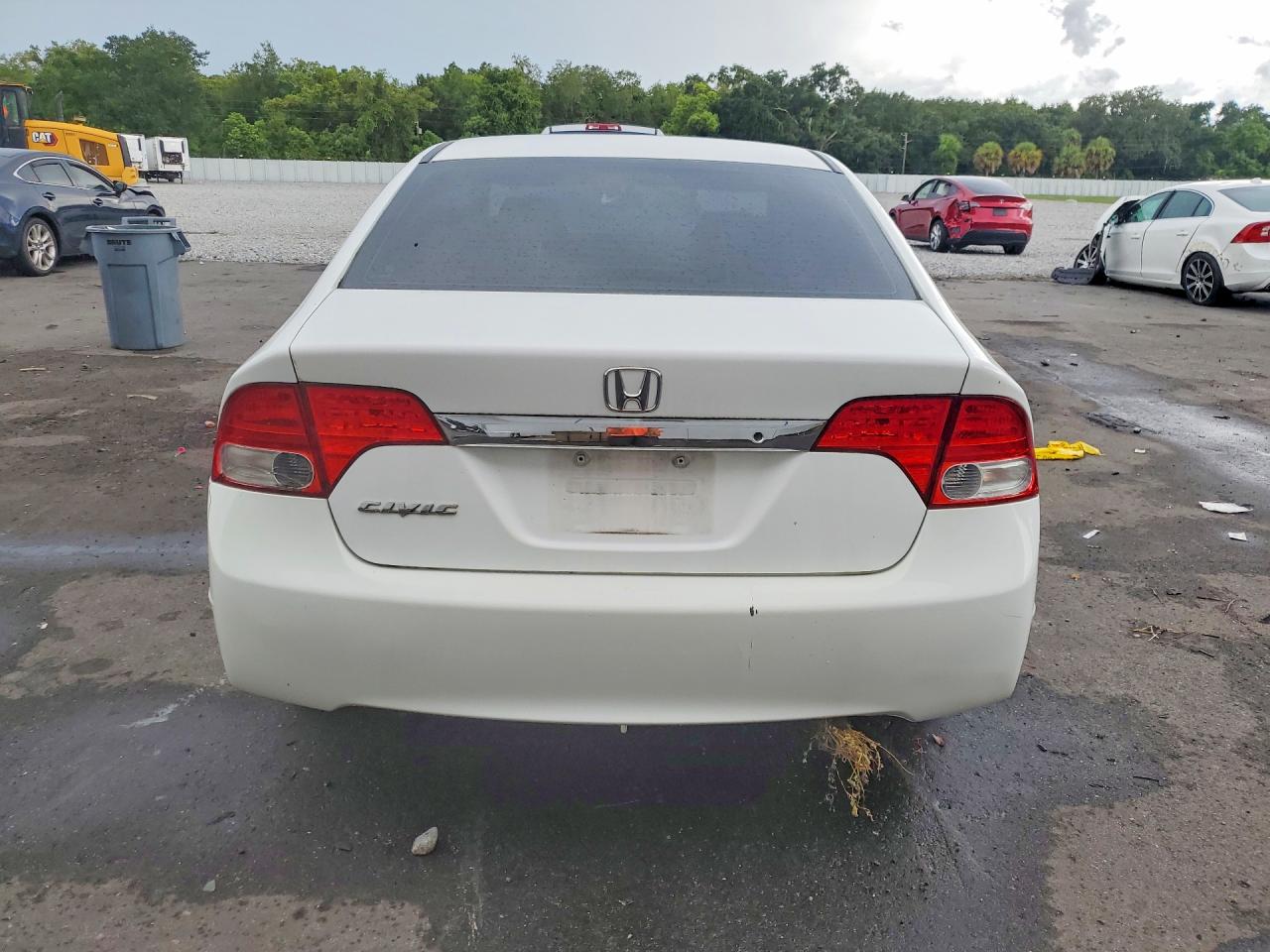 2009 Honda Civic Lx White vin: 2HGFA16549H339886