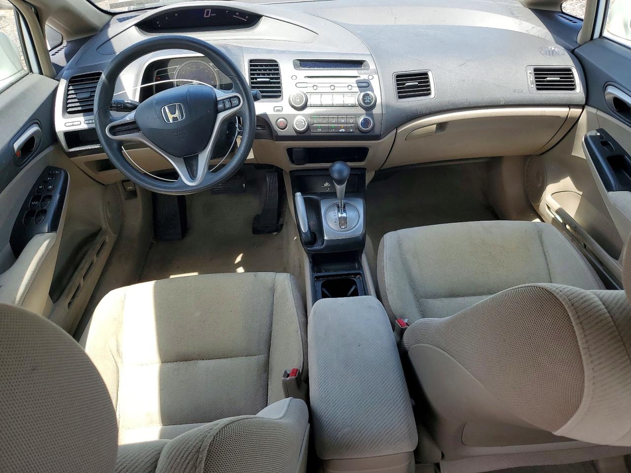 2009 Honda Civic Lx White vin: 2HGFA16549H352878