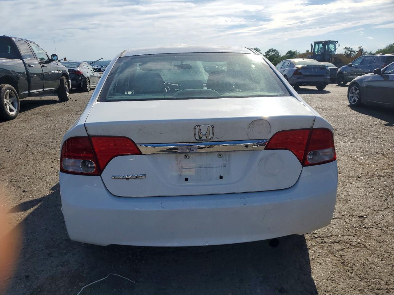 2009 Honda Civic Lx White vin: 2HGFA16549H352878