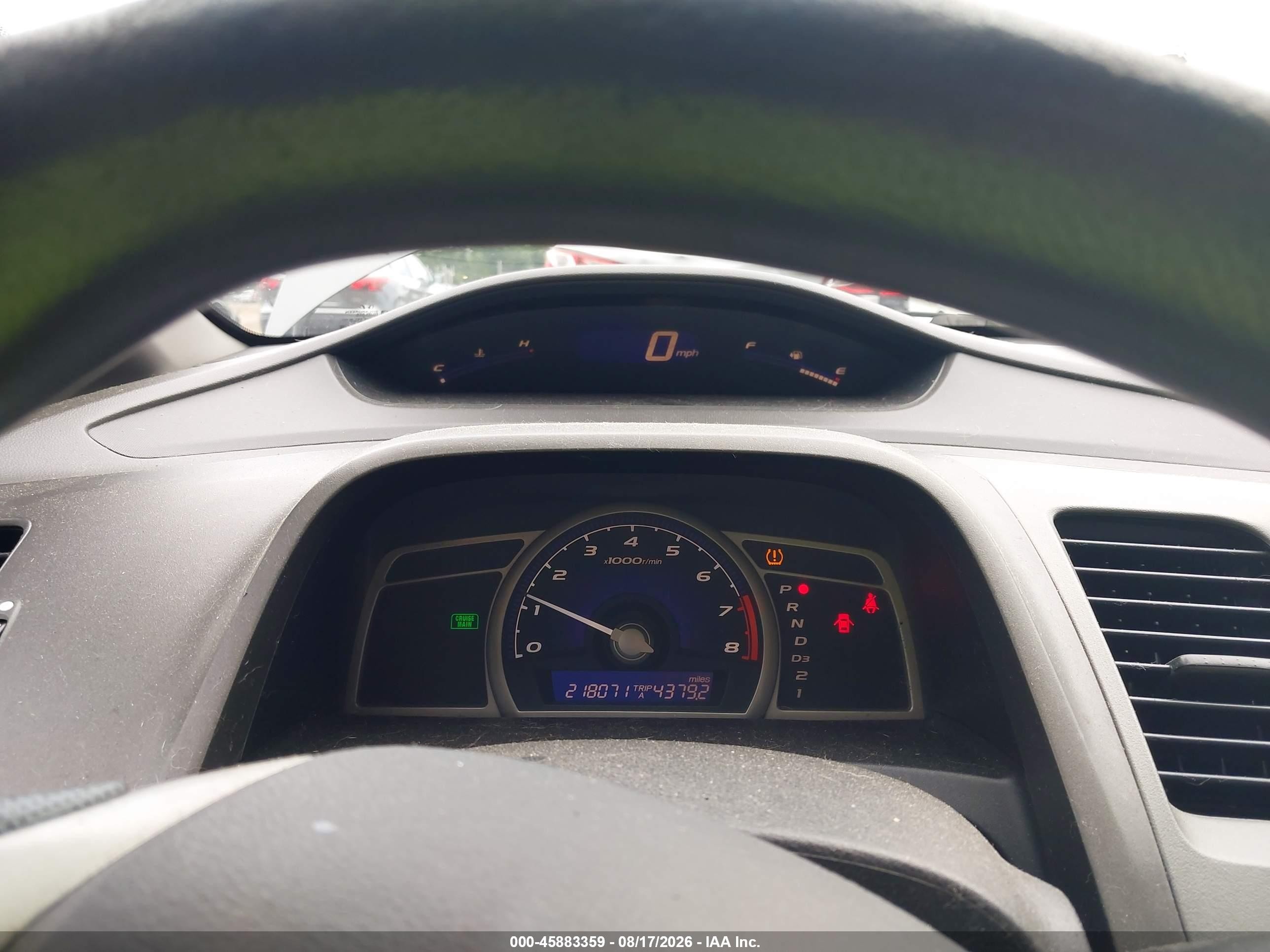 2009 Honda Civic Lx Gray vin: 2HGFA16549H358096