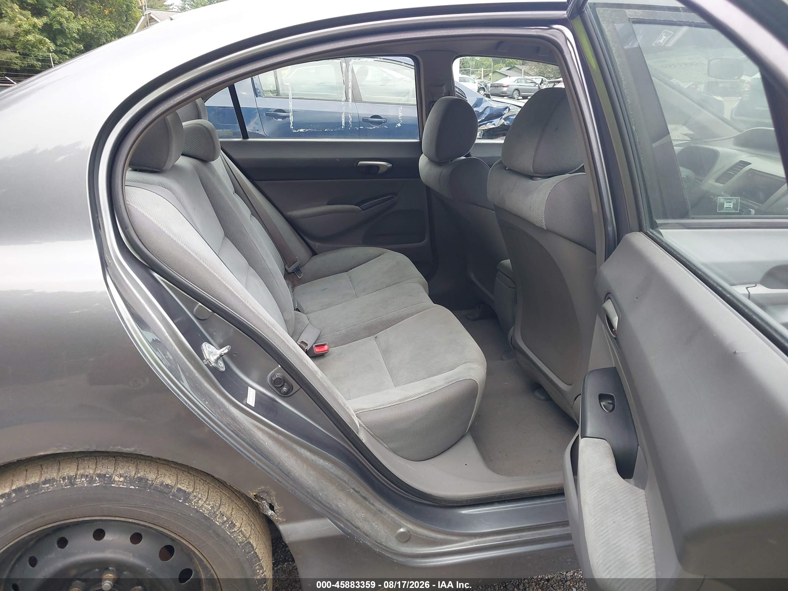 2009 Honda Civic Lx Gray vin: 2HGFA16549H358096