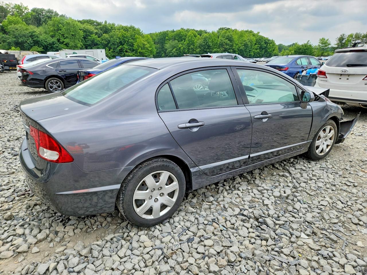 2009 Honda Civic Lx Gray vin: 2HGFA16549H358521