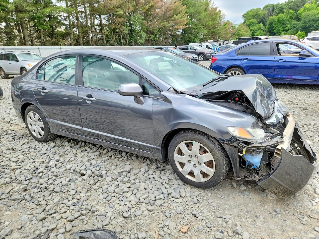 2009 Honda Civic Lx Gray vin: 2HGFA16549H358521