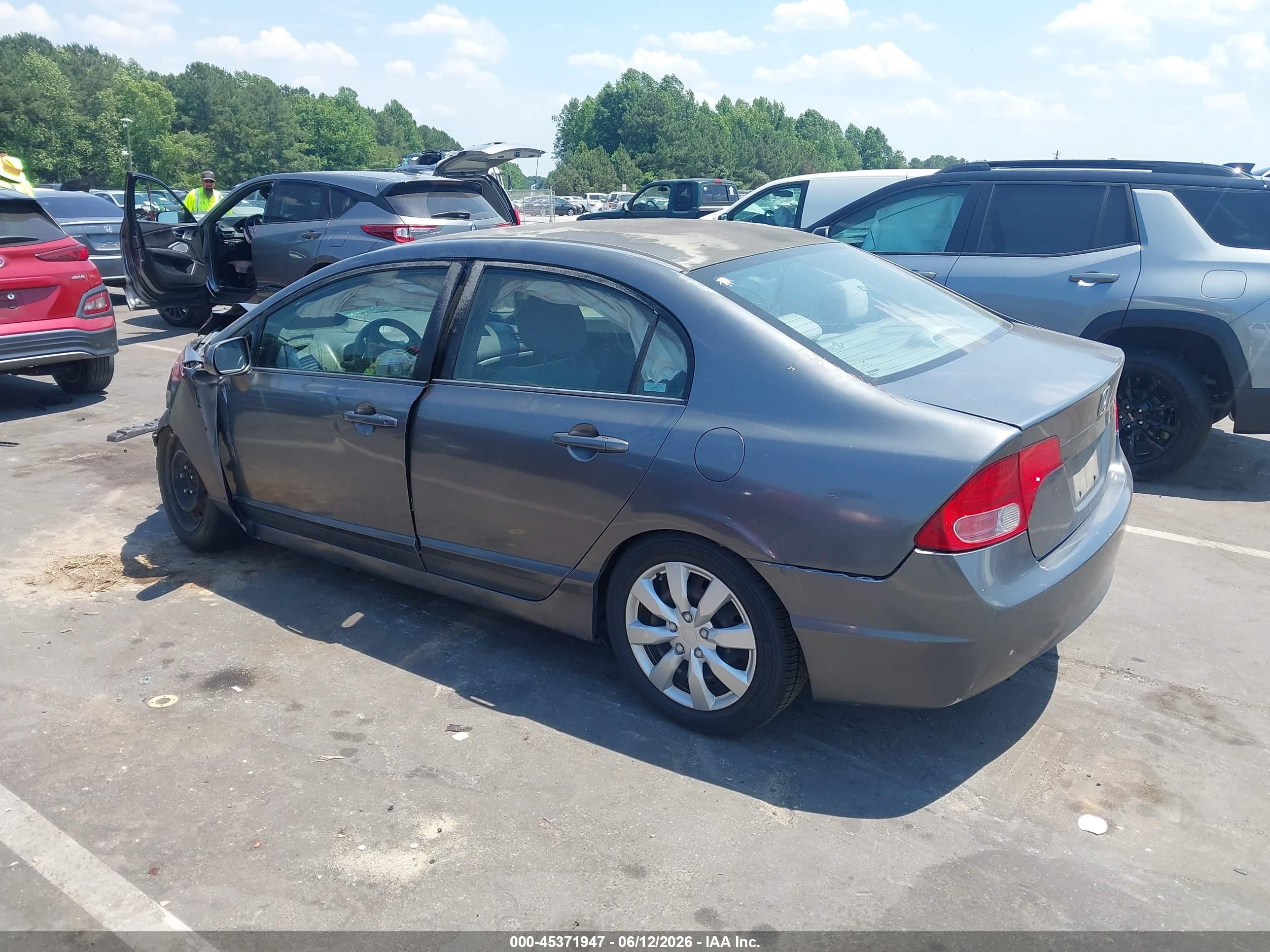 2009 Honda Civic Lx Gray vin: 2HGFA16549H362763